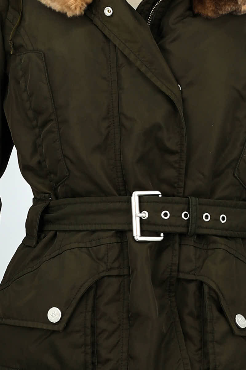 Lightweight quilted padded jacket with high neck MAX MARA - Seconde Main Khaki