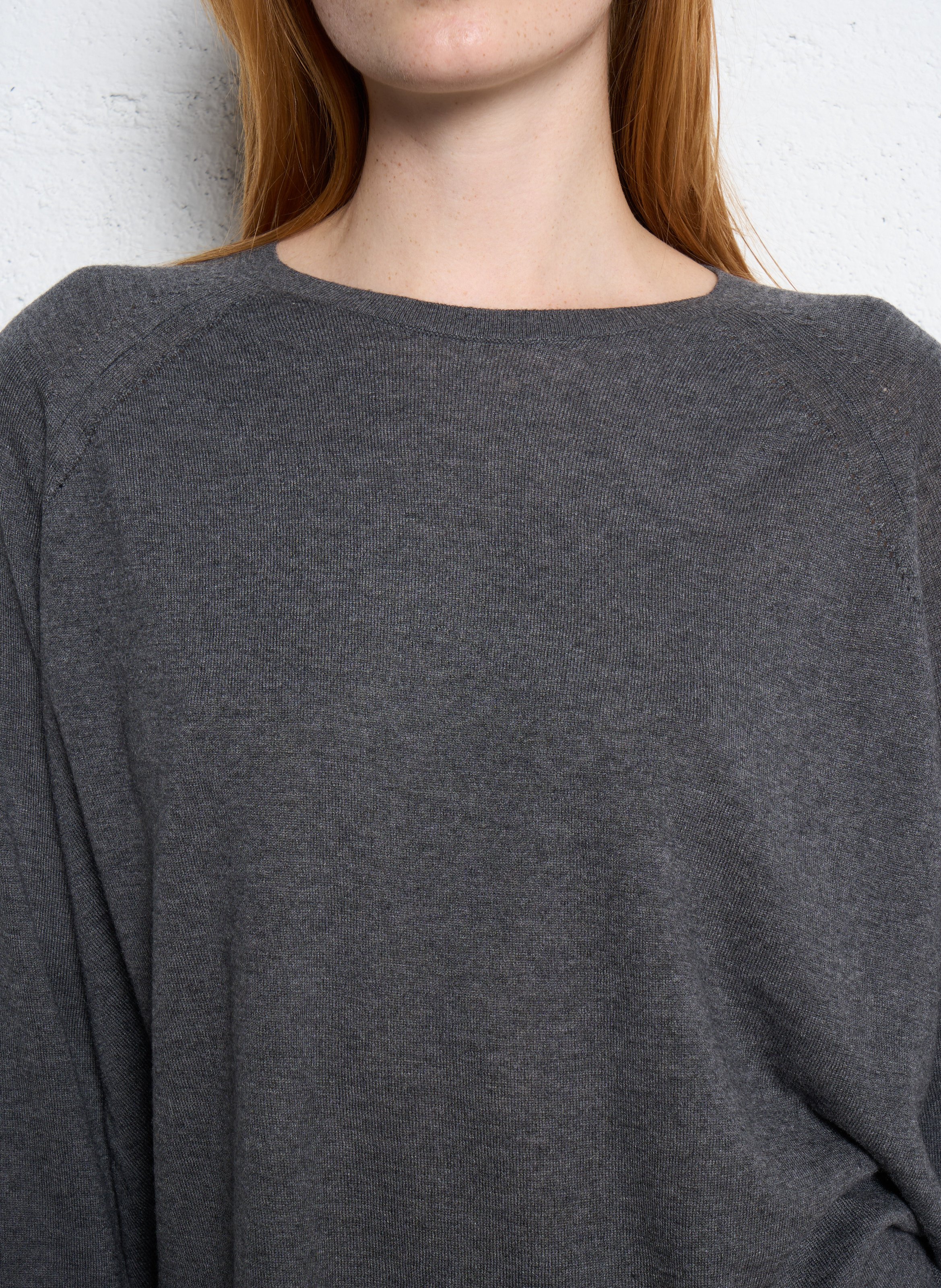 Pull oversize en maille NICE THINGS Gris