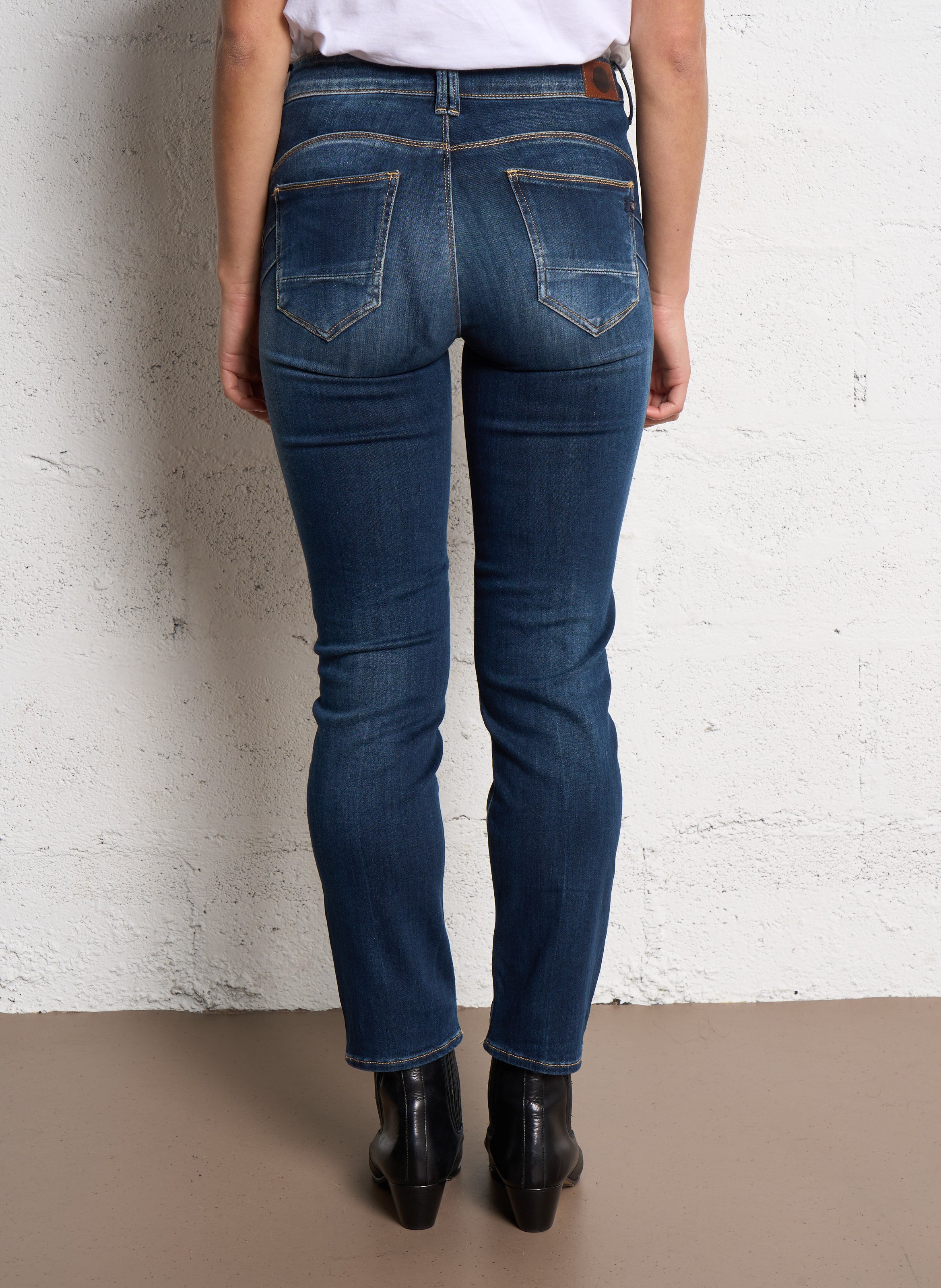 Jean slim en coton mélangé LE TEMPS DES CERISES Bleu