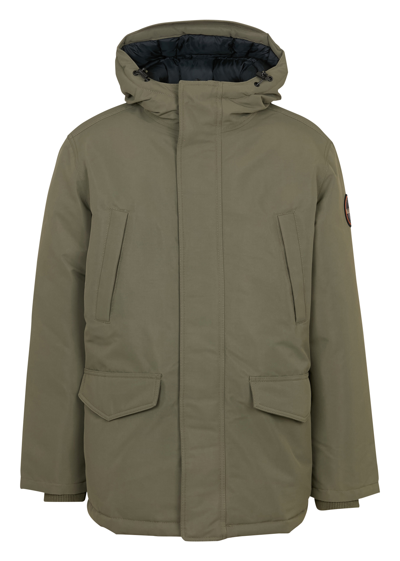 Rechte jas met capuchon NAPAPIJRI Groen