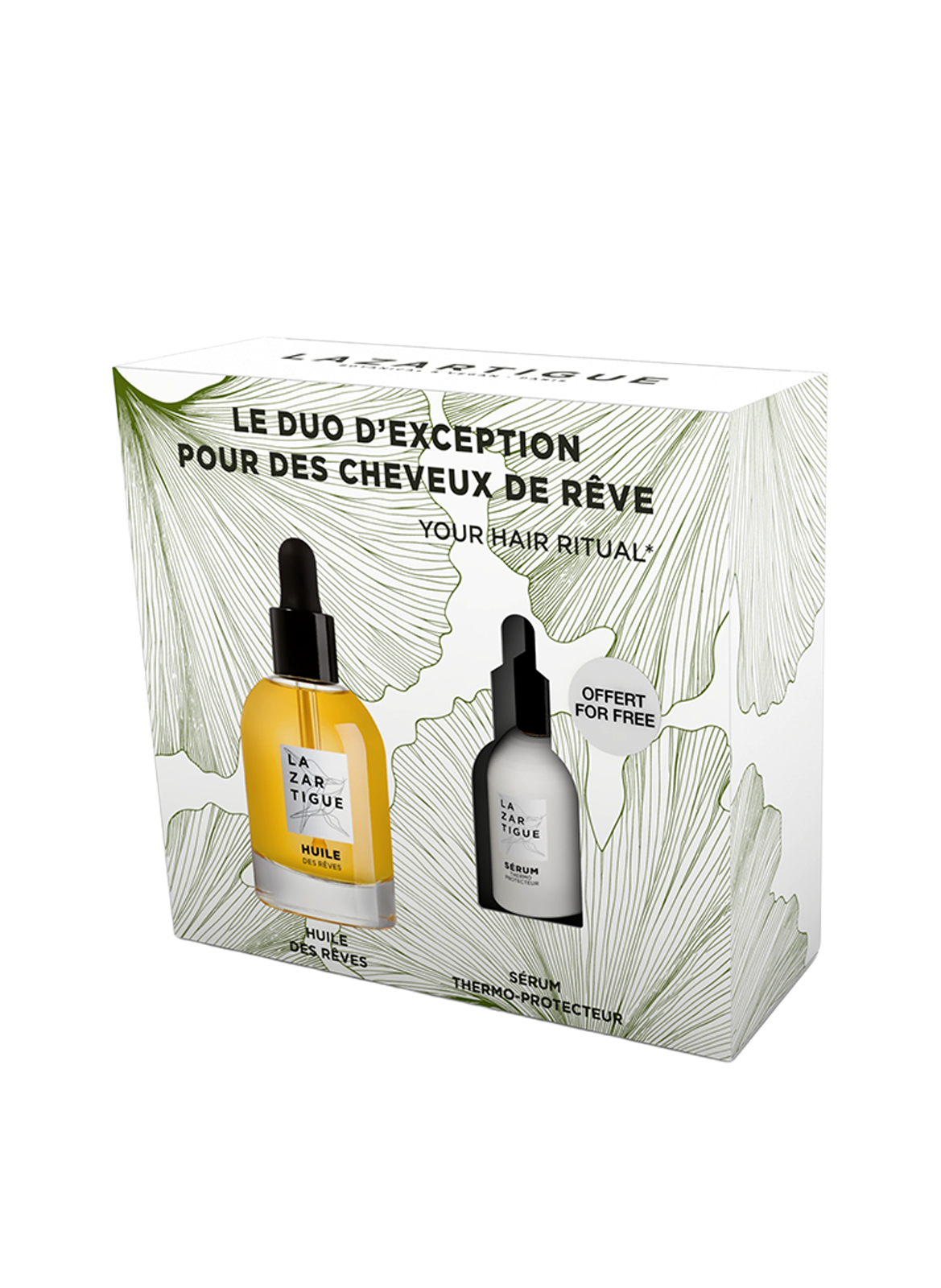COFFRET NOEL HUILE DES REVES 50ML + MINI SERUM D'EXCEPTION 10ML LAZARTIGUE No color