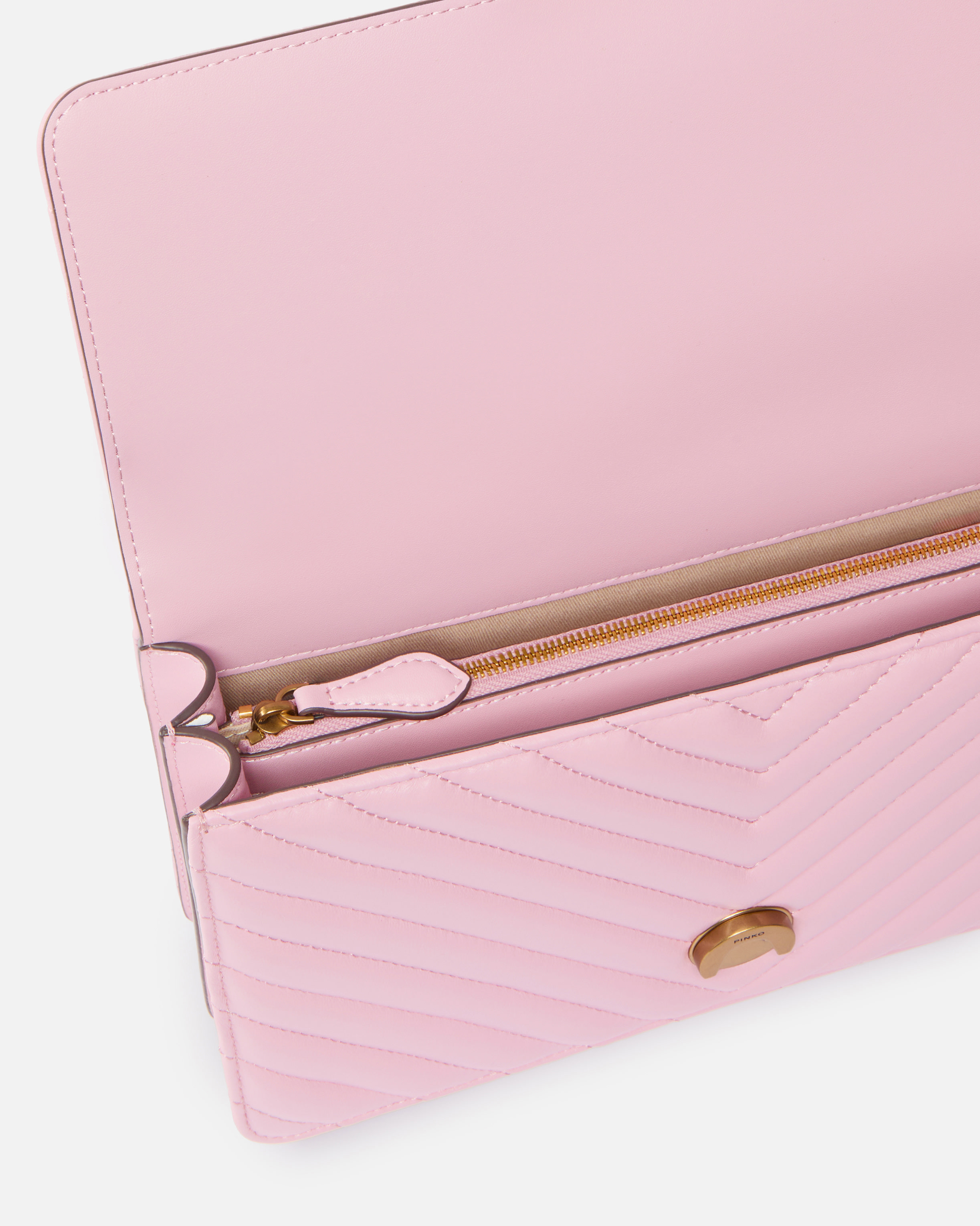 Sac bandoulière moyen love bag one chevron PINKO Rose