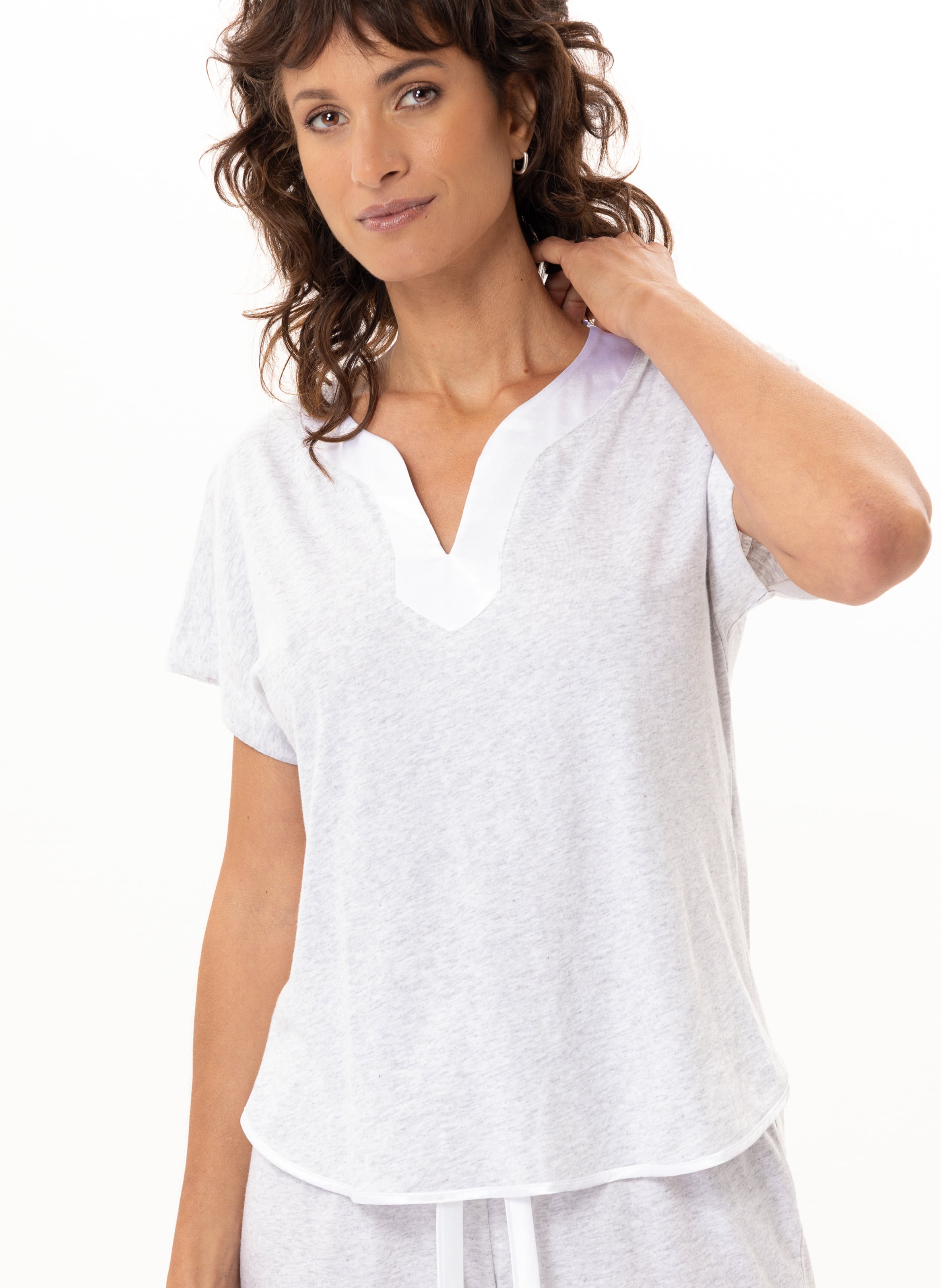 Cotton modal pajamas LE CHAT Grey