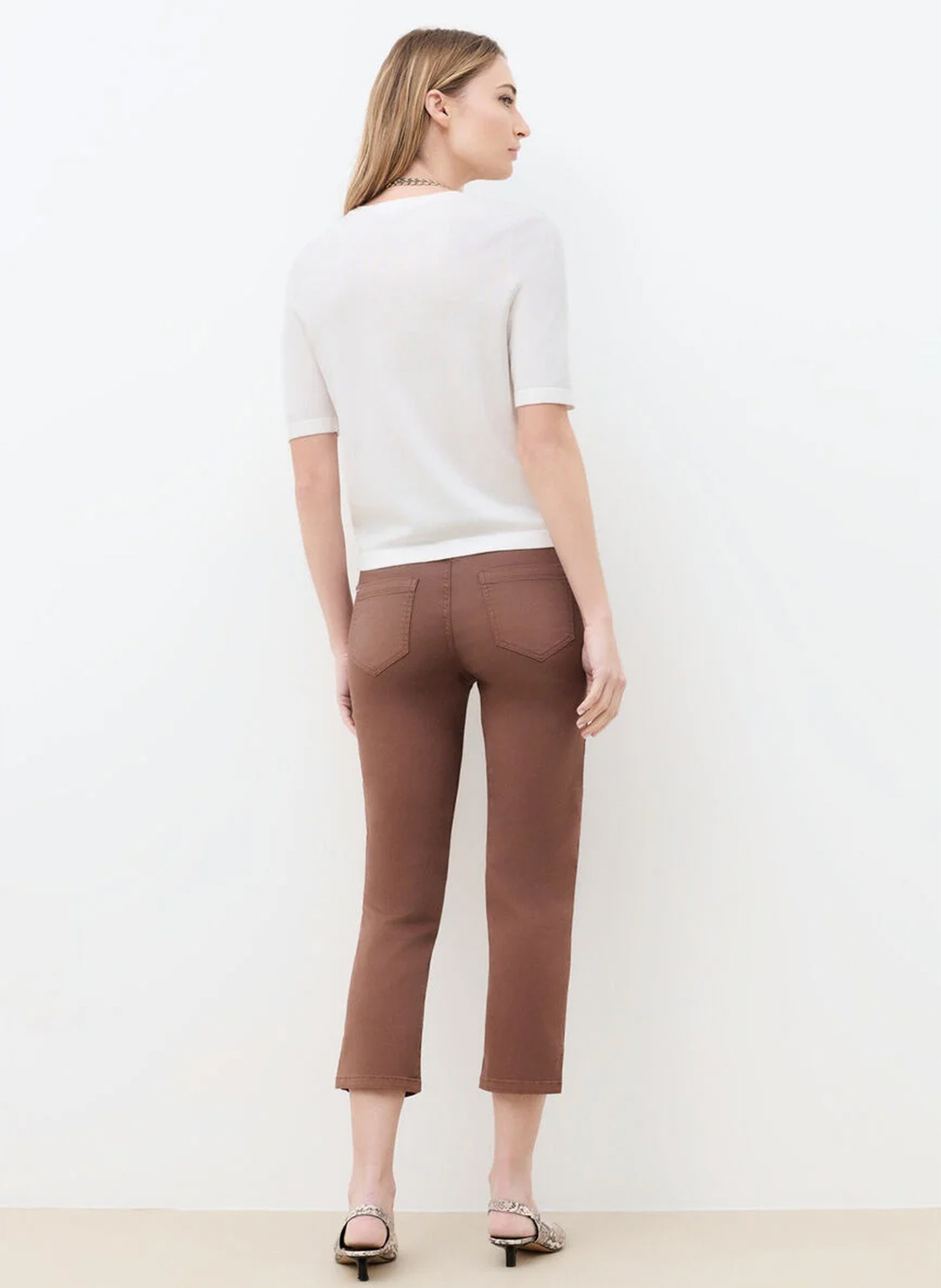 Straight round-neck knit sweater CAROLL Beige