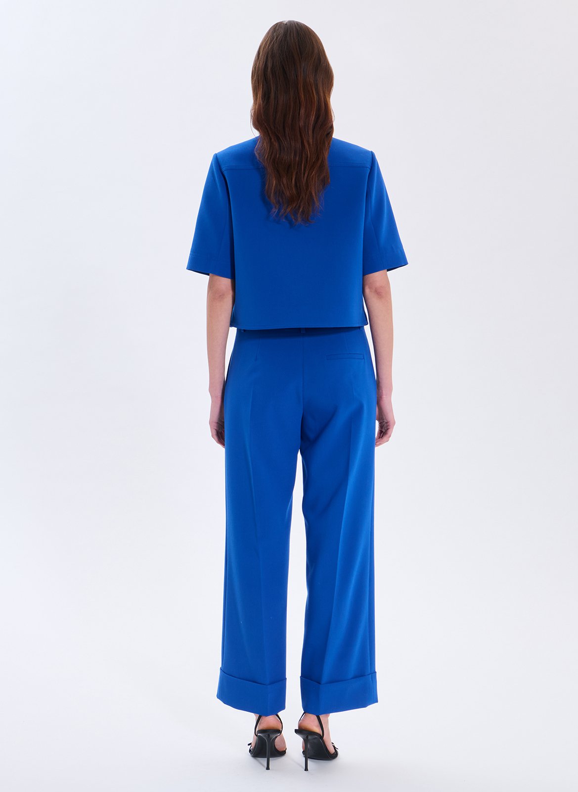 Top court col classique ZAPA Bleu