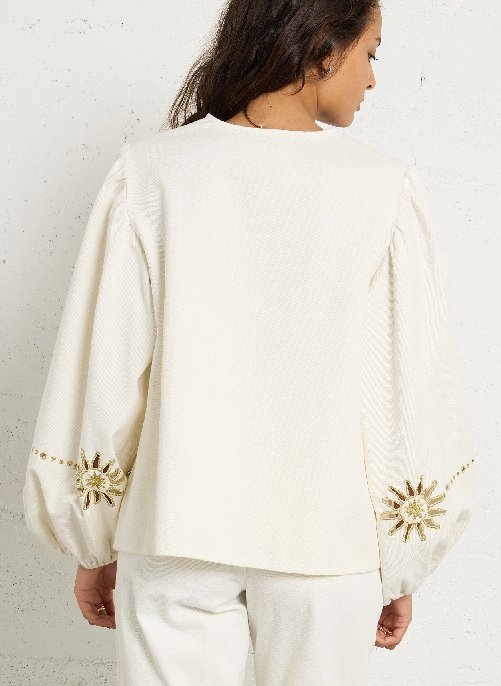 Baumwolljacke mit Rundhalsausschnitt SUNDRESS Mehrfarbig