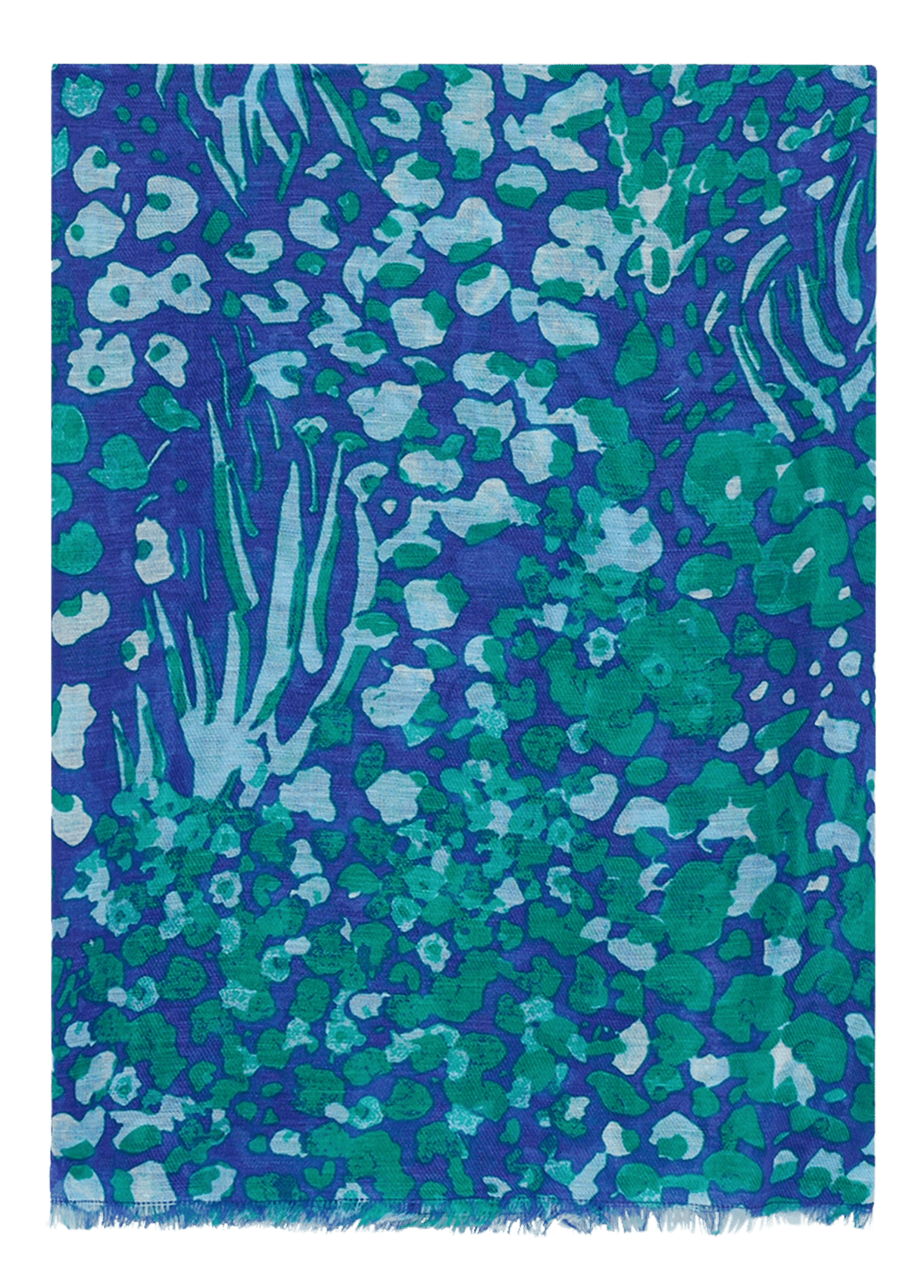 Printed stole in organic linen and cotton CAROLL