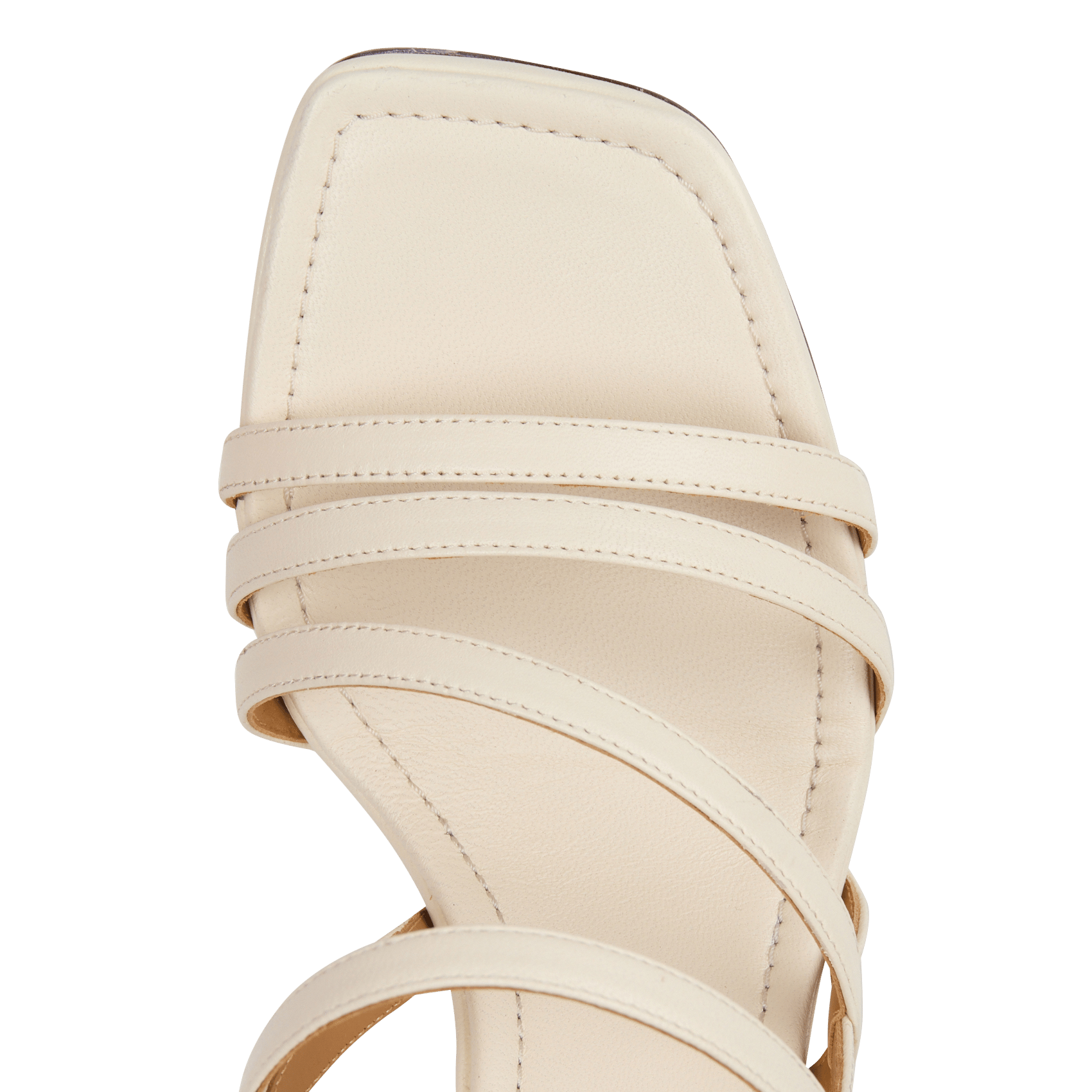 Sandales à talons en cuir  BOBBIES Blanc