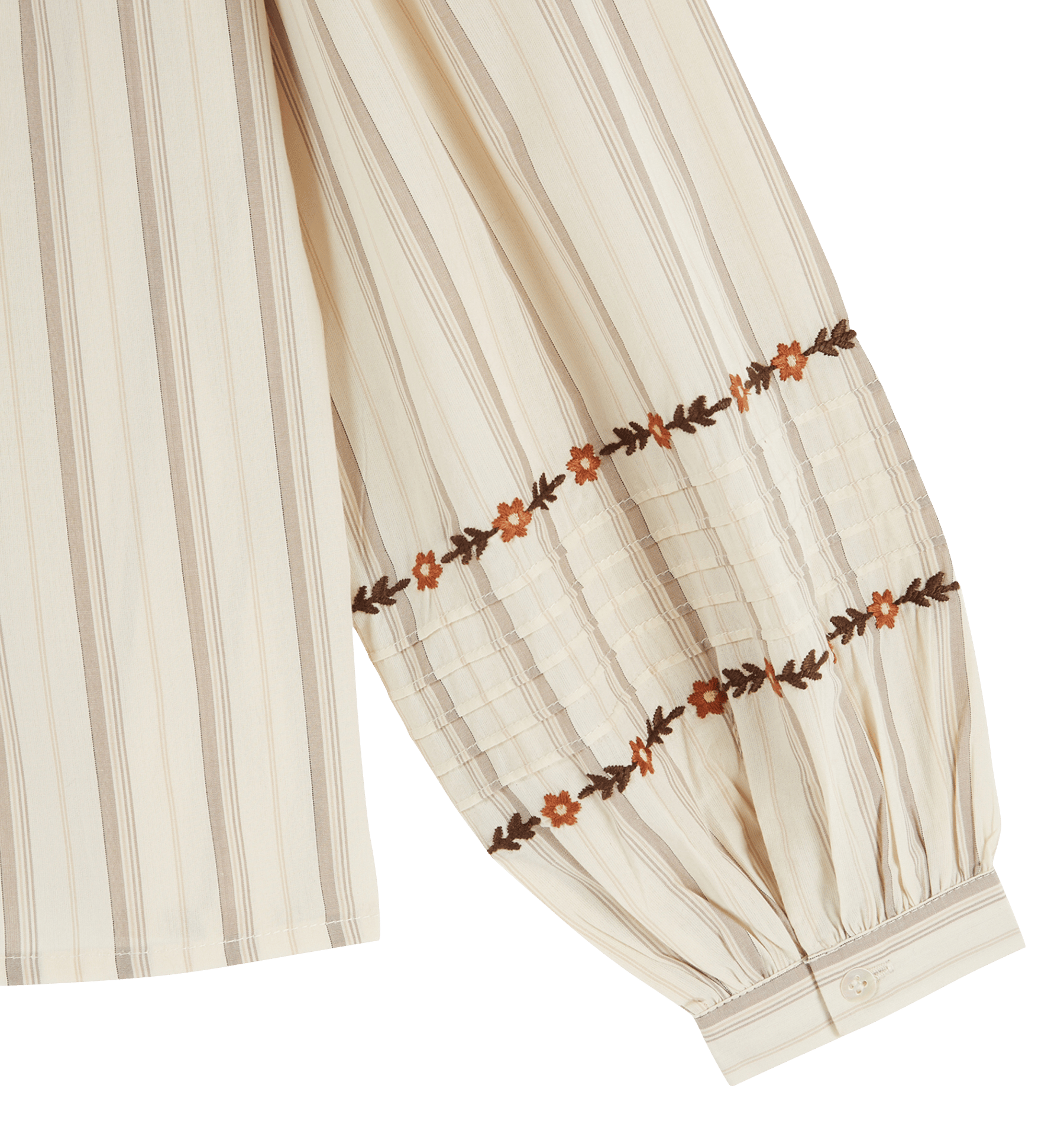 Blouse col rond en coton EMILE ET IDA Beige