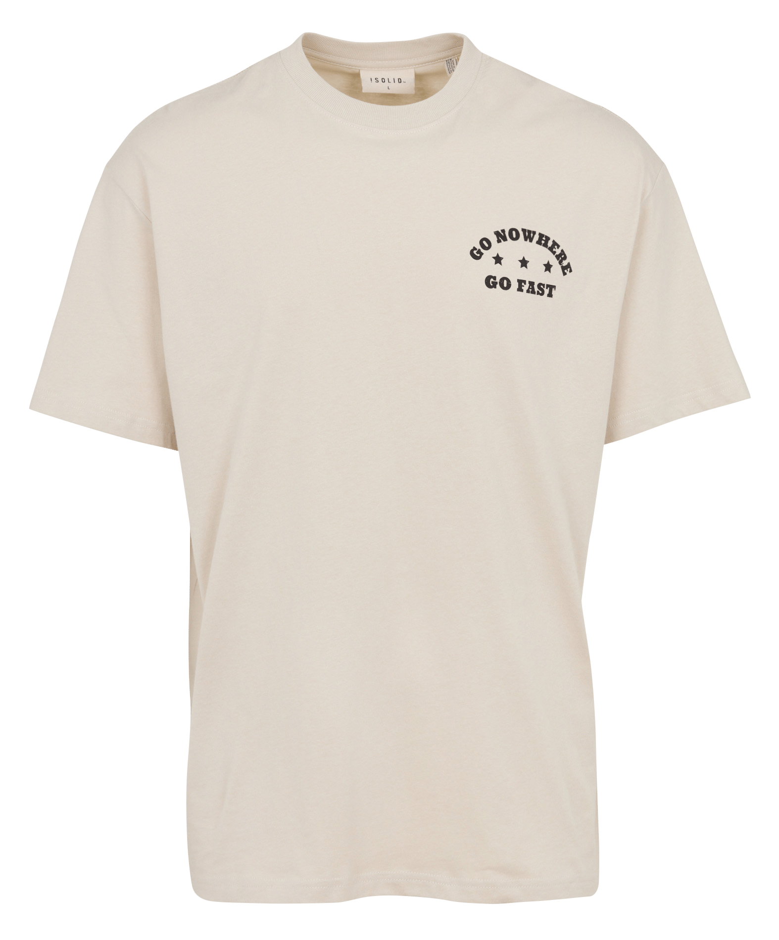 Camiseta con cuello redondo  SOLID Beige