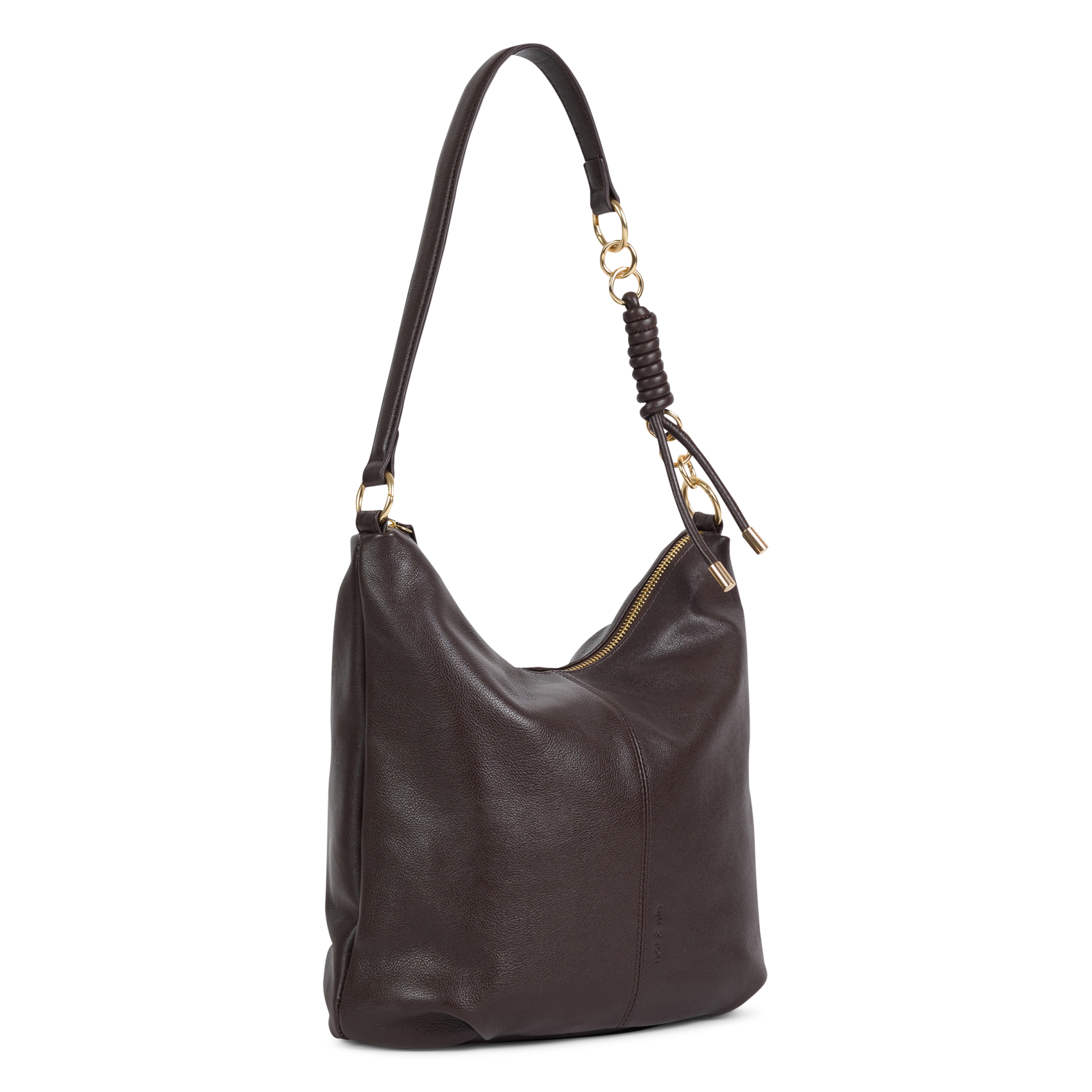 Leather bucket bag NAT & NIN Brown
