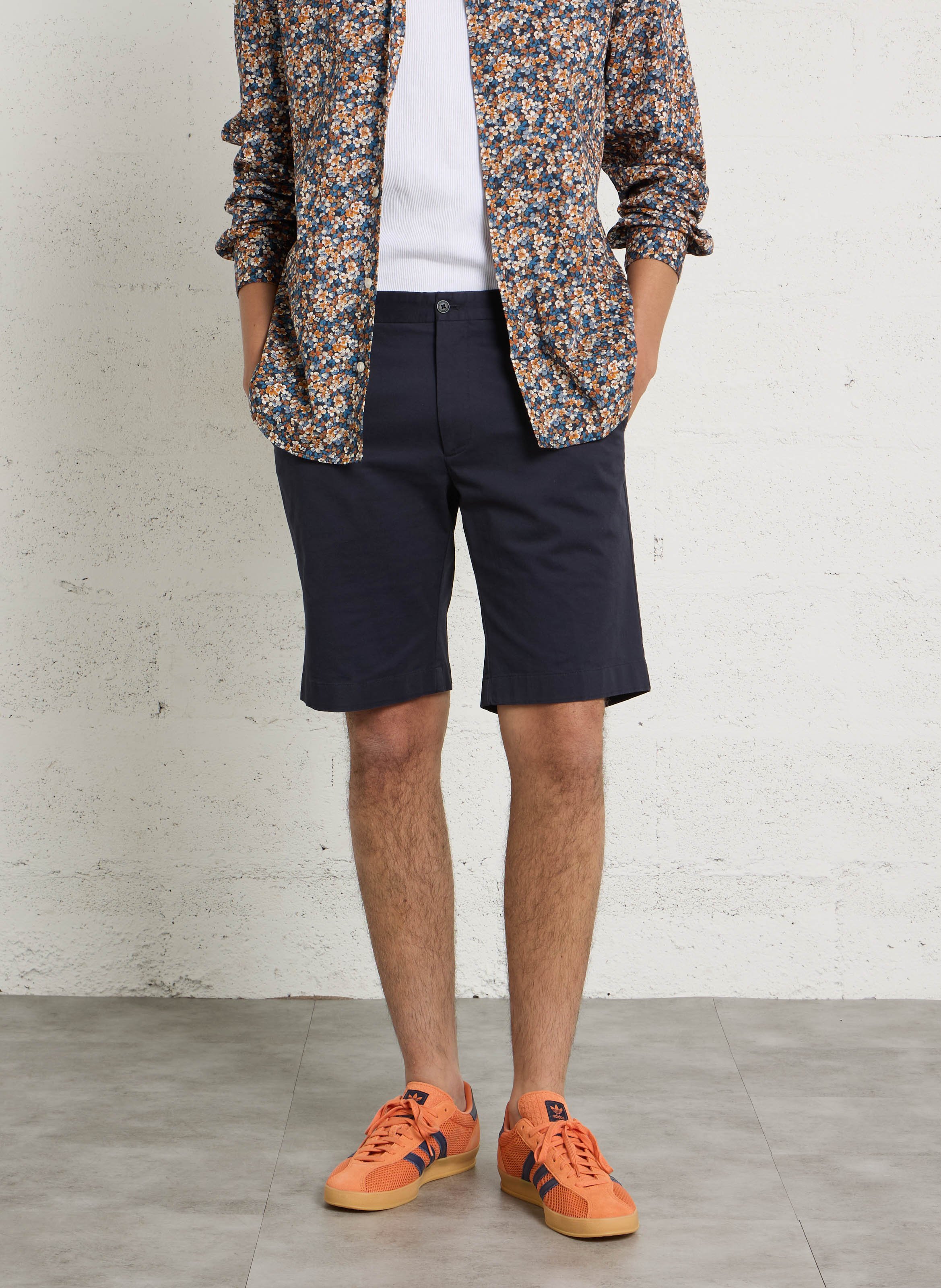 Short chino droit en coton mélangé HACKETT