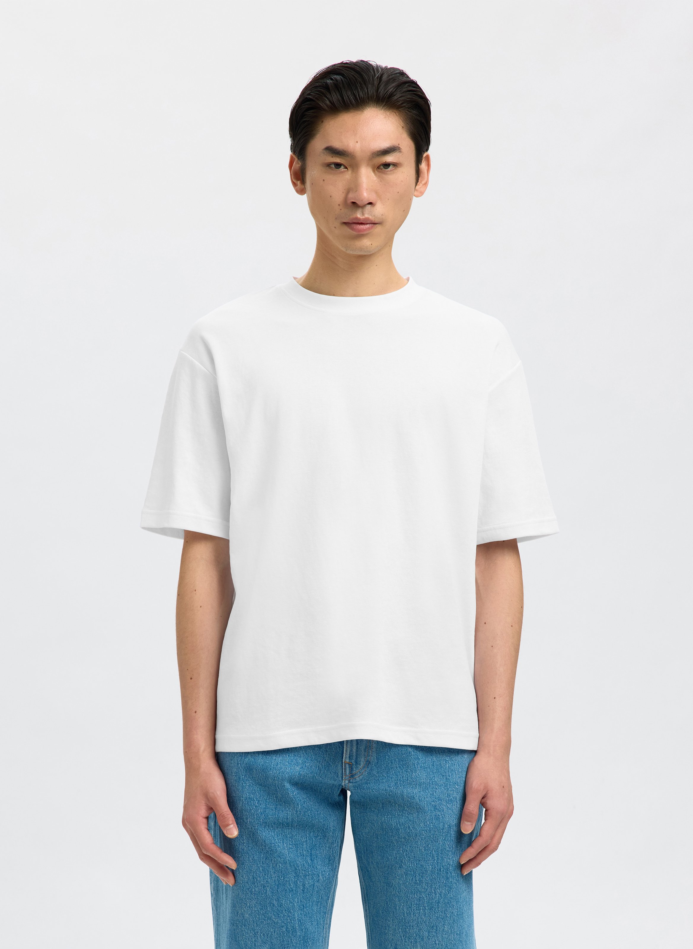 Oversized organic cotton blend t-shirt SELECTED