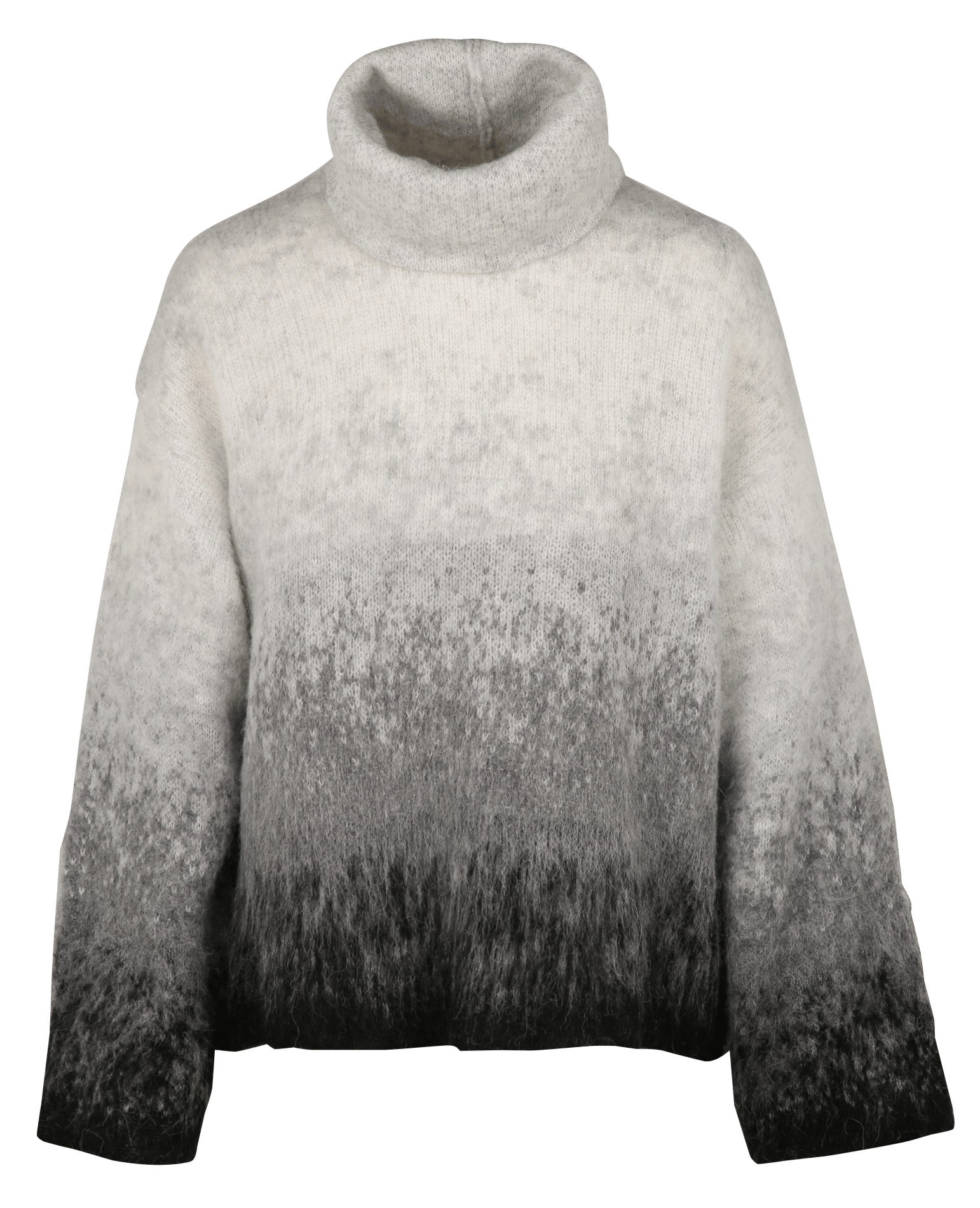 Pull oversize col roulé LIU JO Gris