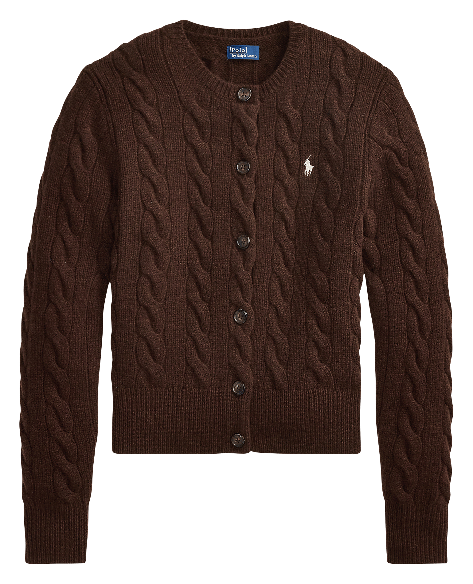 Vest met ronde hals - wolblend | Bruin POLO RALPH LAUREN Dames