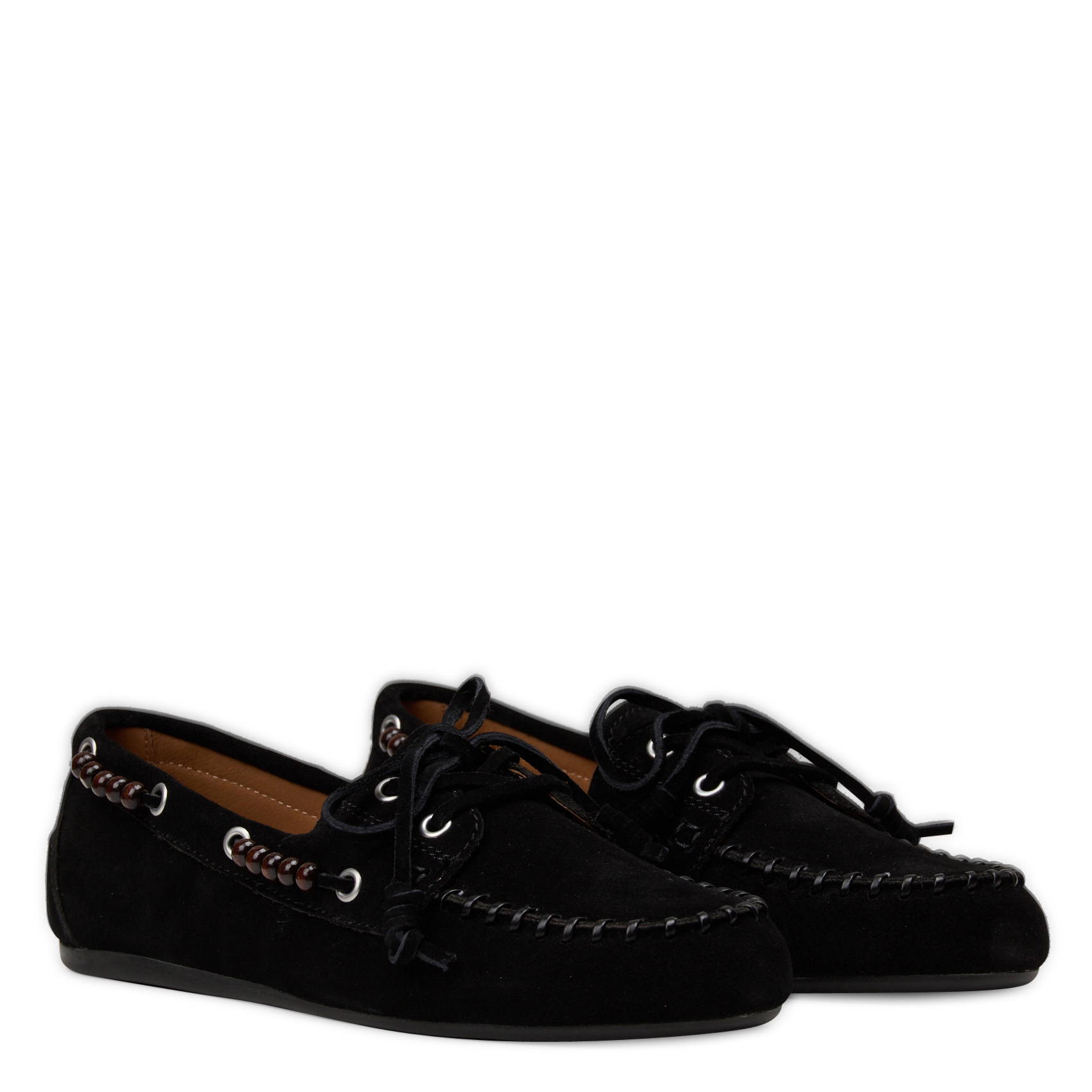 Mocasines de ante con cordones BIBI LOU Negro