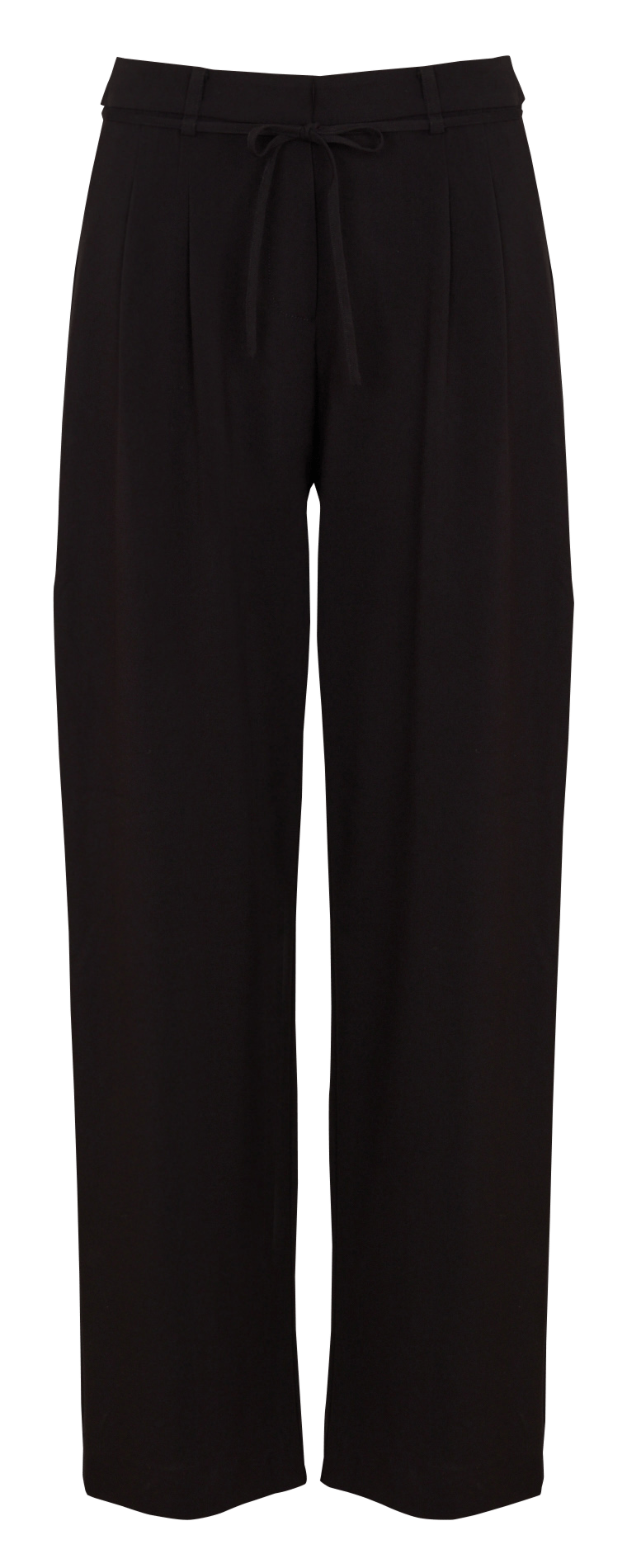Wijde broek met strikceintuur NICE THINGS Zwart