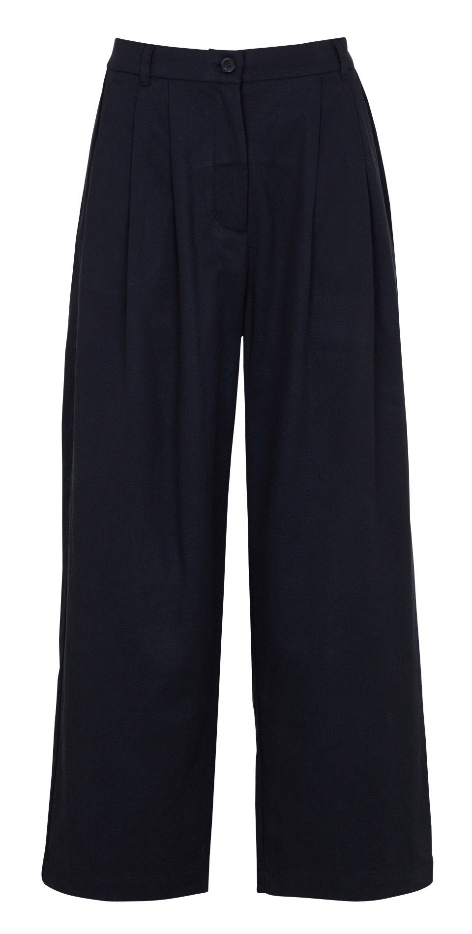 Wide-leg cotton-blend pants RUE DE TOKYO Blue