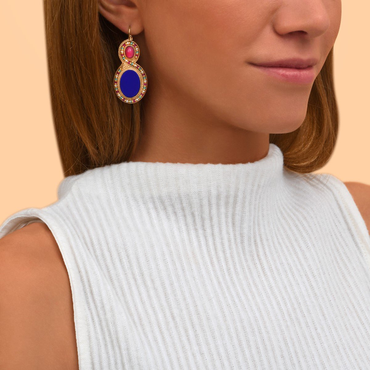 Sleeper earrings SATELLITE PARIS Blue