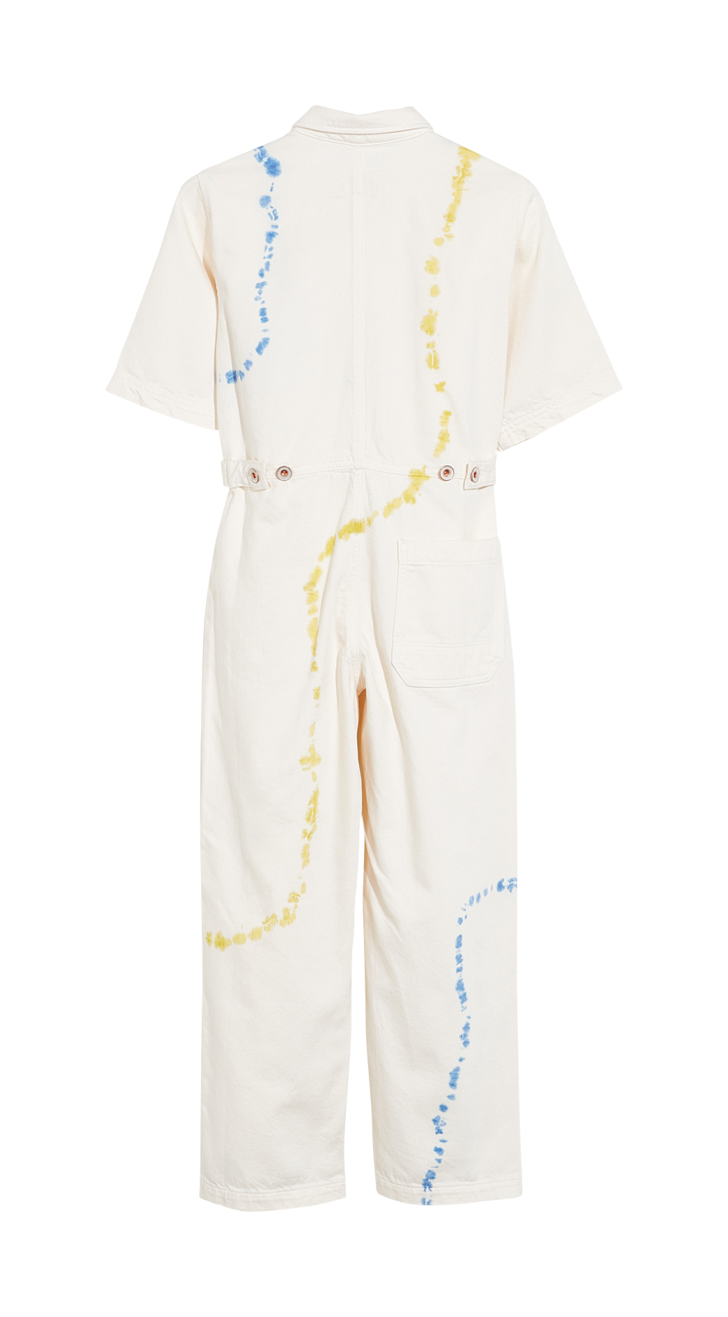 Cotton jumpsuit with classic collar BELLEROSE Beige