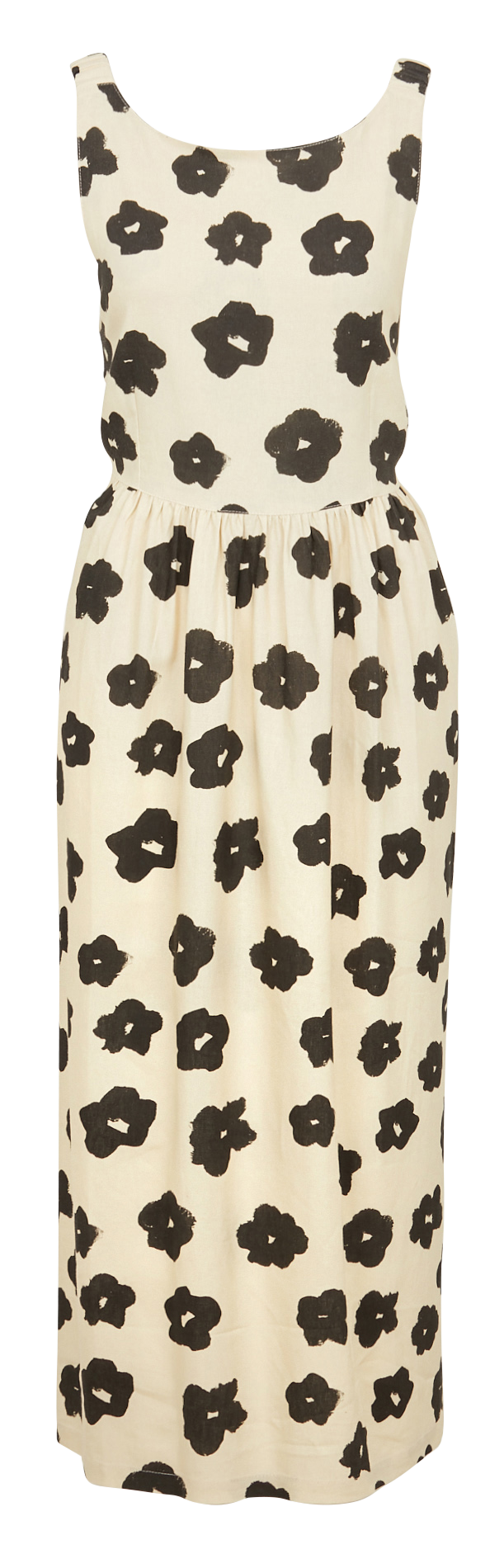 Robe longue évasée en lin mélangée  RITA ROW