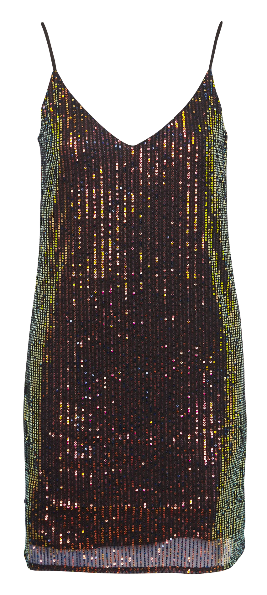 Korte jurk met V-hals en lovertjes LA PETITE ETOILE Veelkleurig