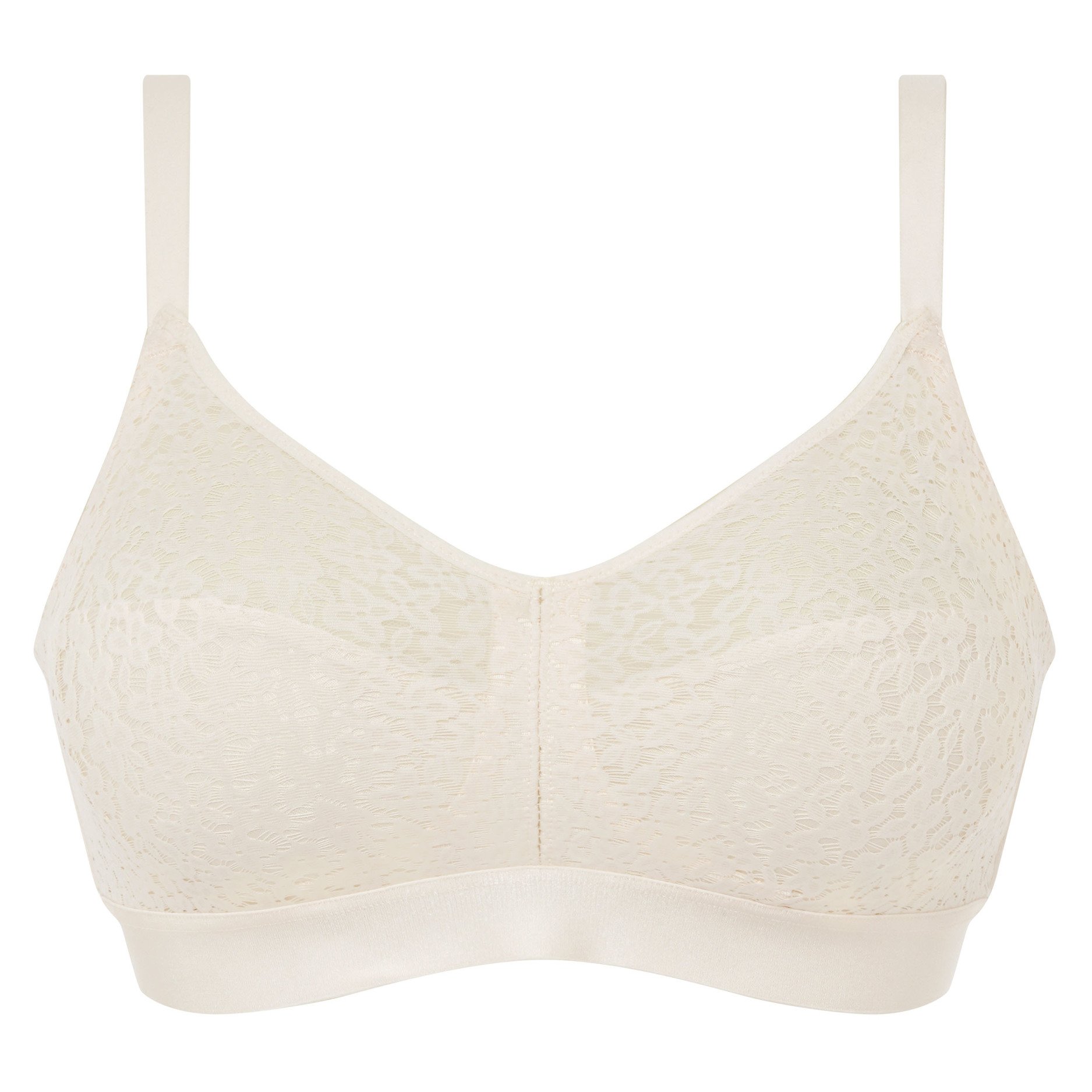 Non-wired support bra with cups CHANTELLE Beige