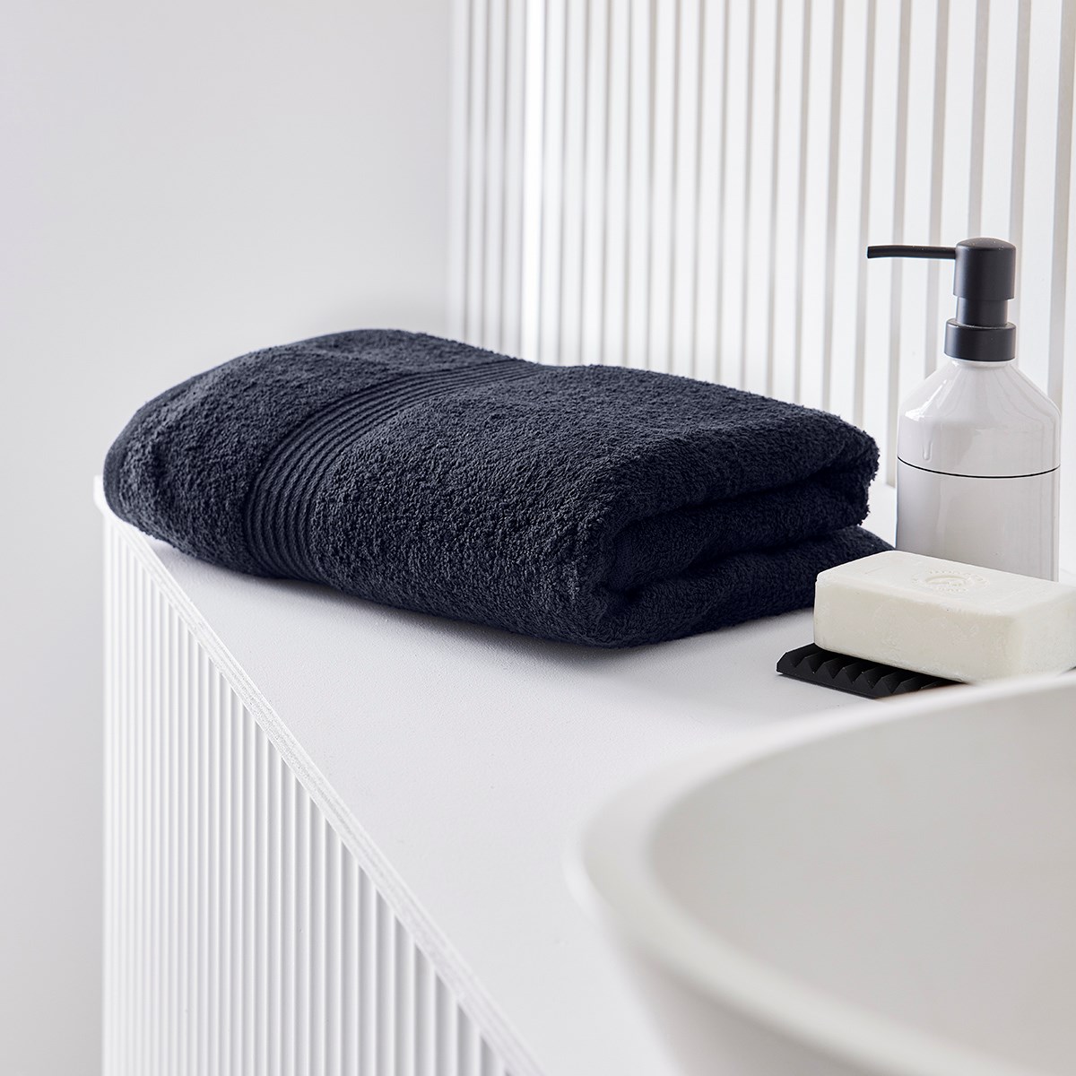 Plain cotton bath towel TODAY LINGE DE MAISON Blue
