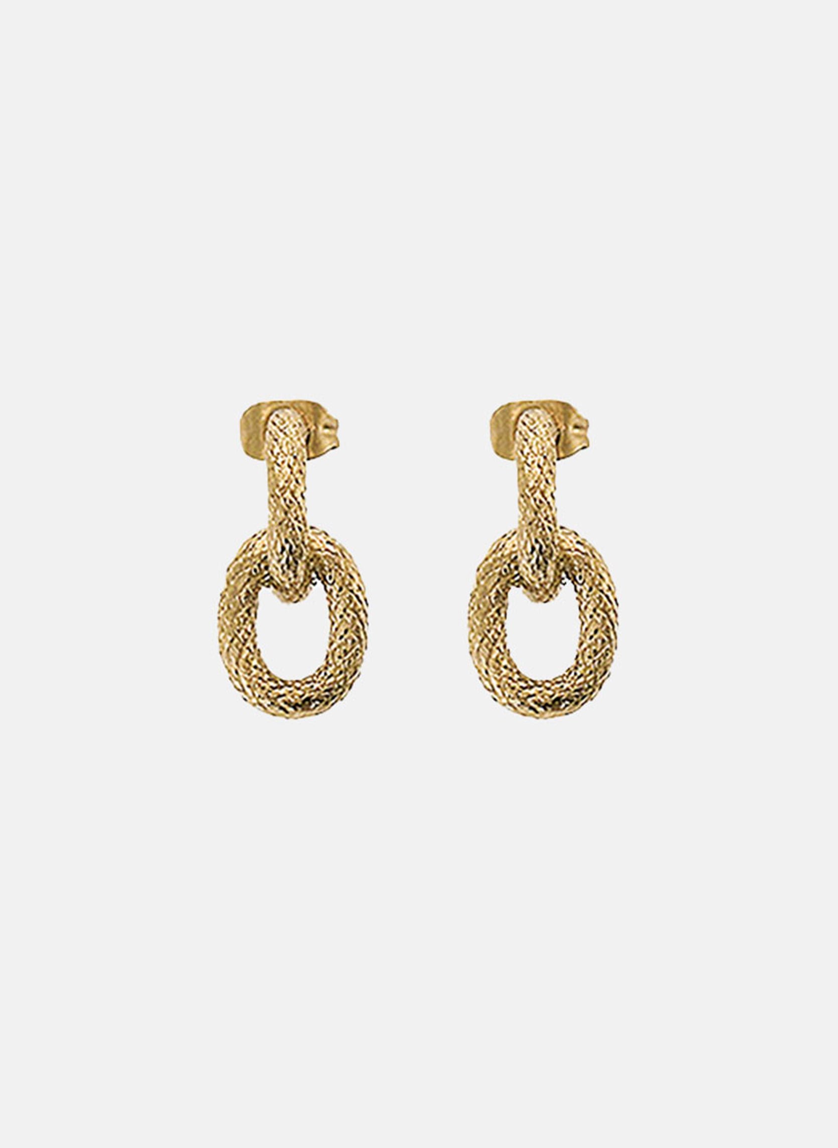 Saturn dangling earrings AEC Paris Golden