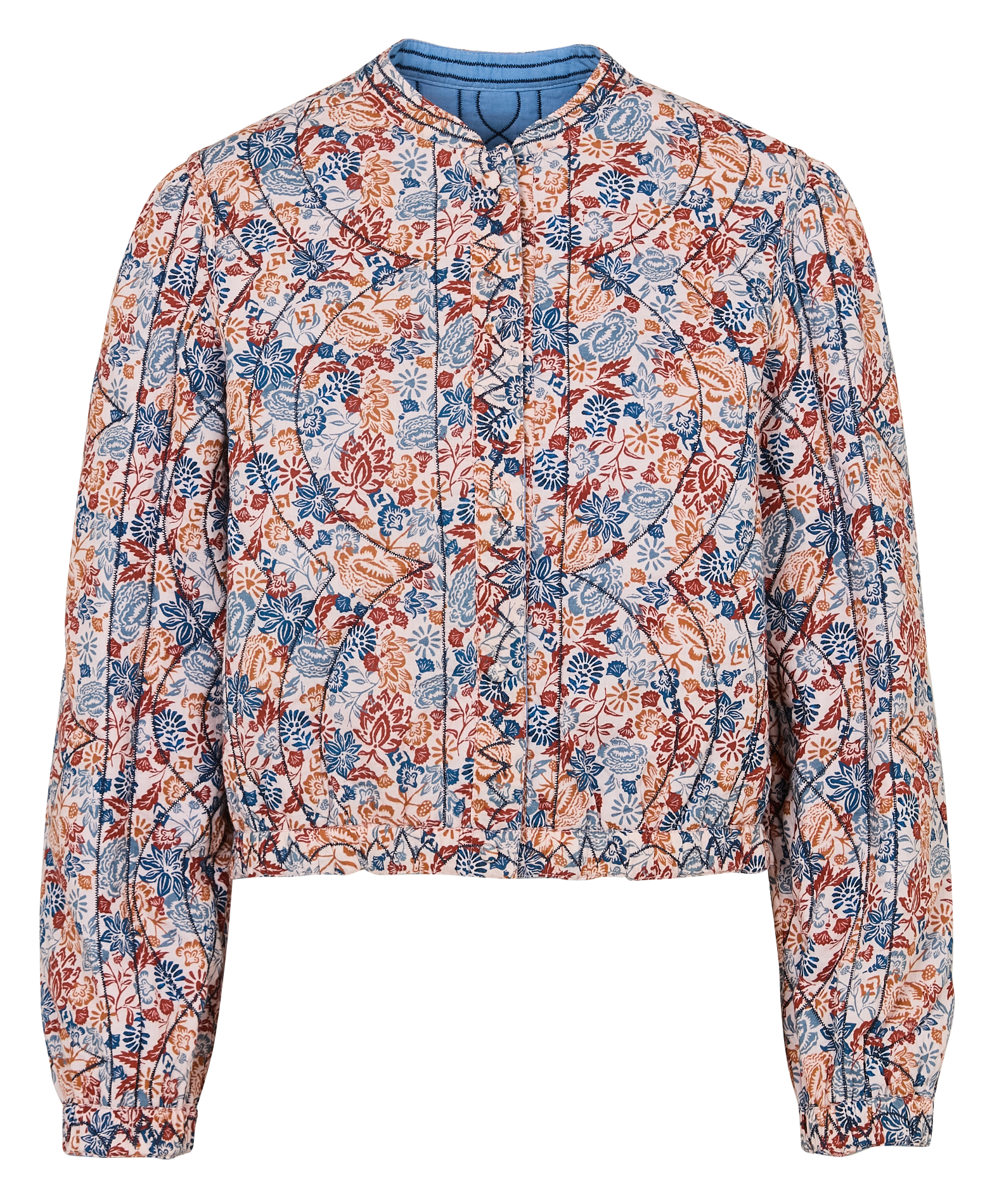 Veste réversible en coton I CODE Bleu