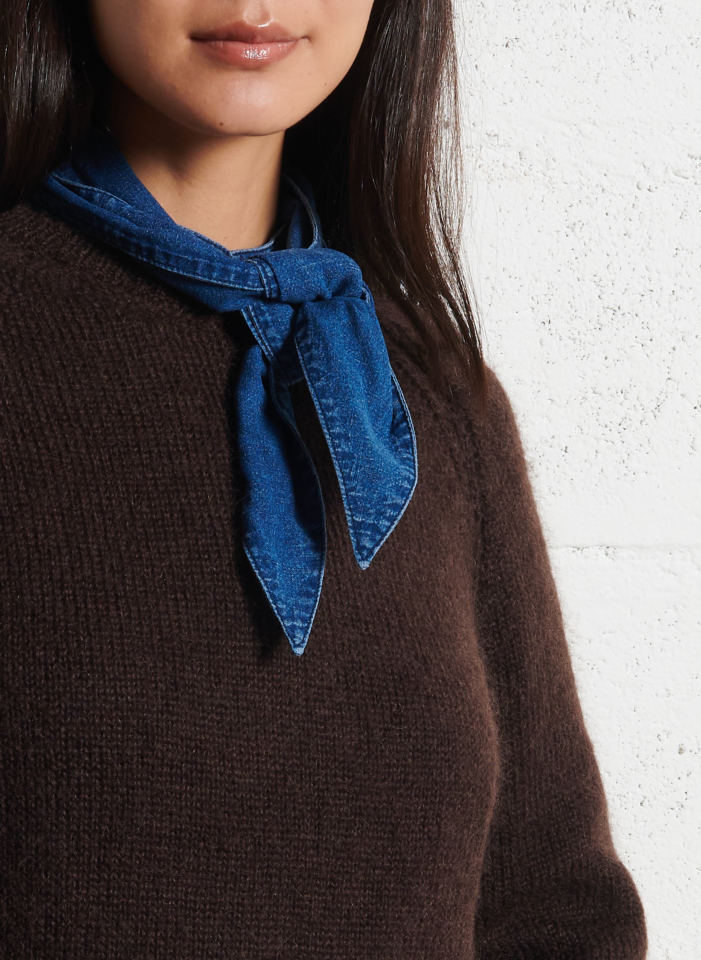 Rechte trui van gemengde mohair SUZIE WINKLE Bruin