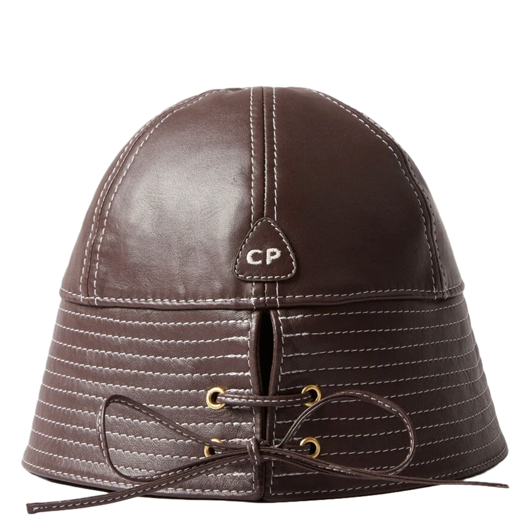 Lederstiefel mit Kontrastnähten CLAUDIE PIERLOT Rot