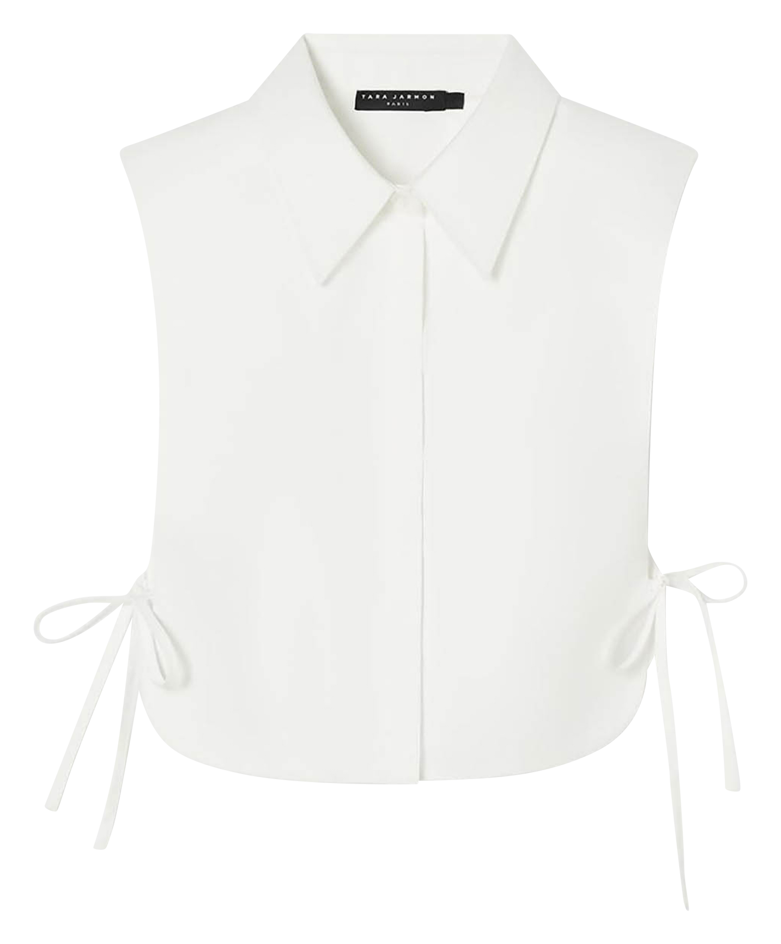 Plastron col classique en coton Alex Blanc Tara jarmon Femme