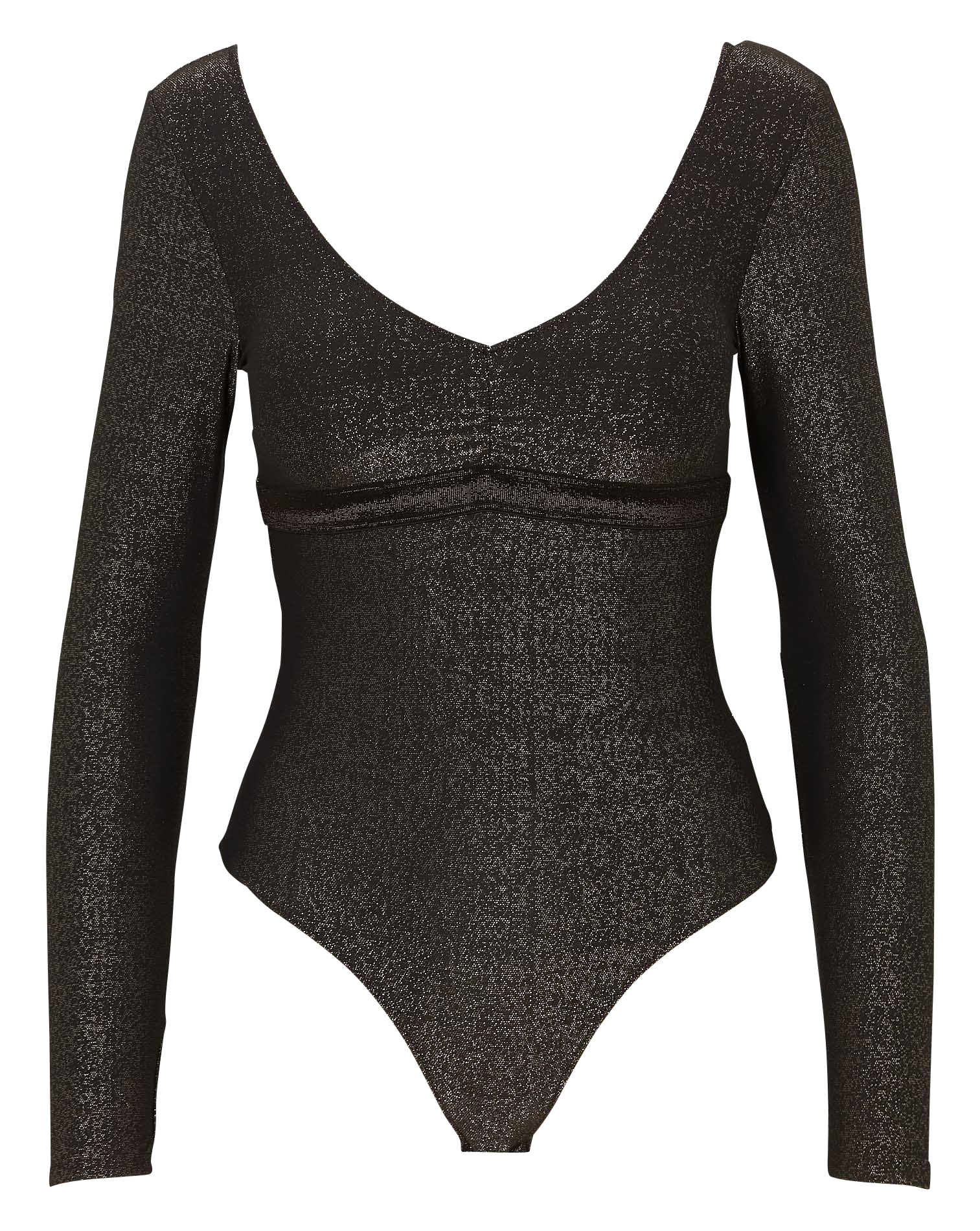 Langarmbody mit Pailletten LA NOUVELLE Schwarz