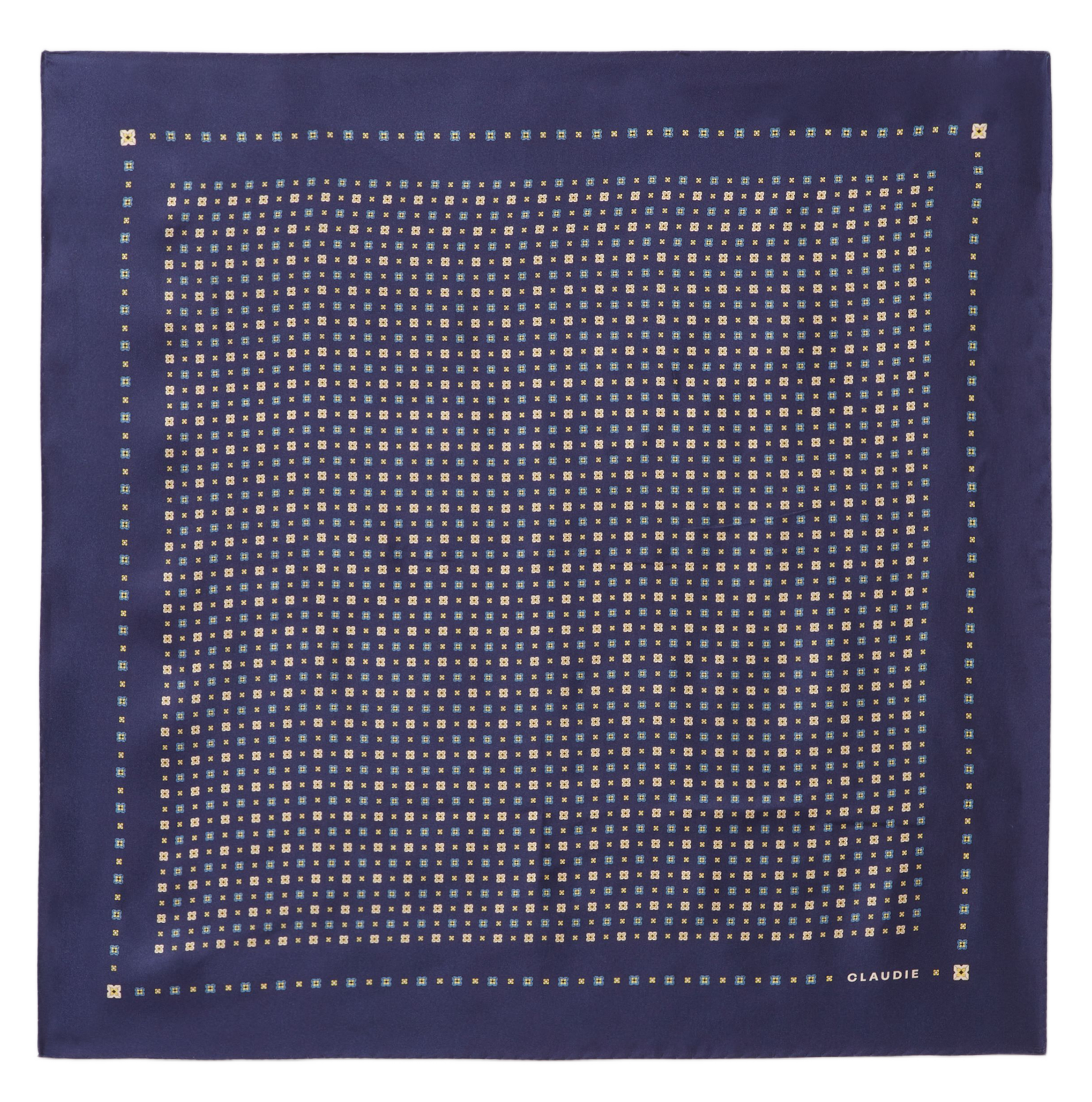 Printed silk scarf CLAUDIE PIERLOT Blue