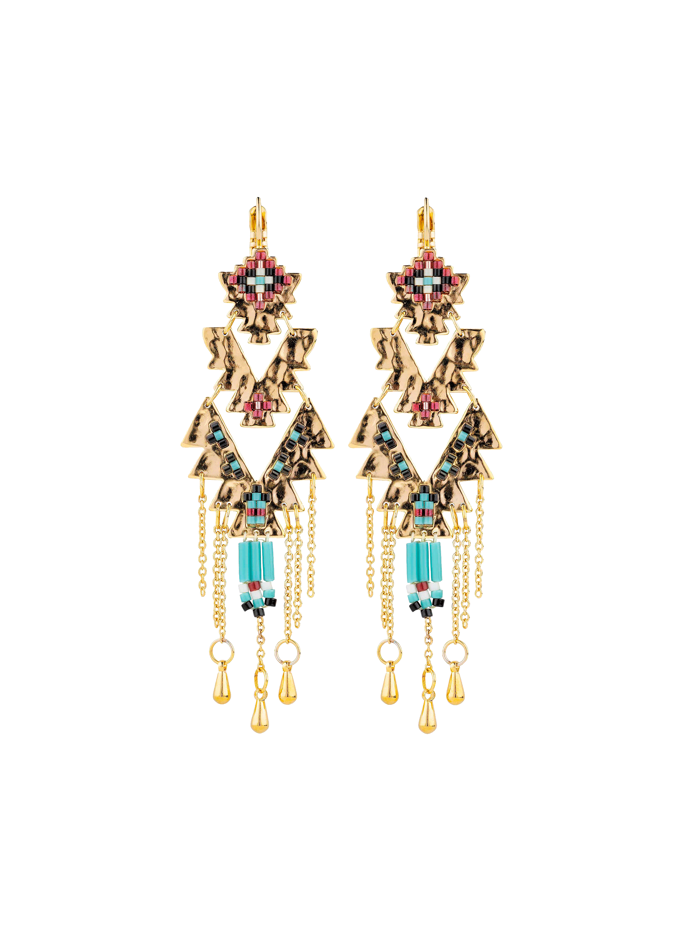 Bead dangle earrings HIPANEMA Blue