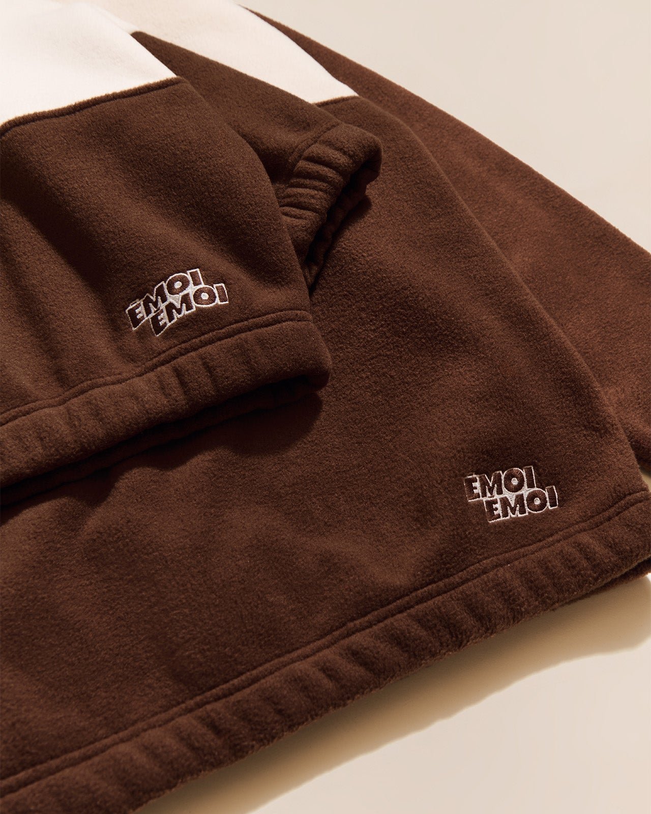 Le sweat sven en polaire recyclée EMOI EMOI Marron