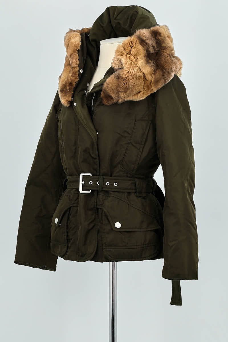 Lightweight quilted padded jacket with high neck MAX MARA - Seconde Main Khaki