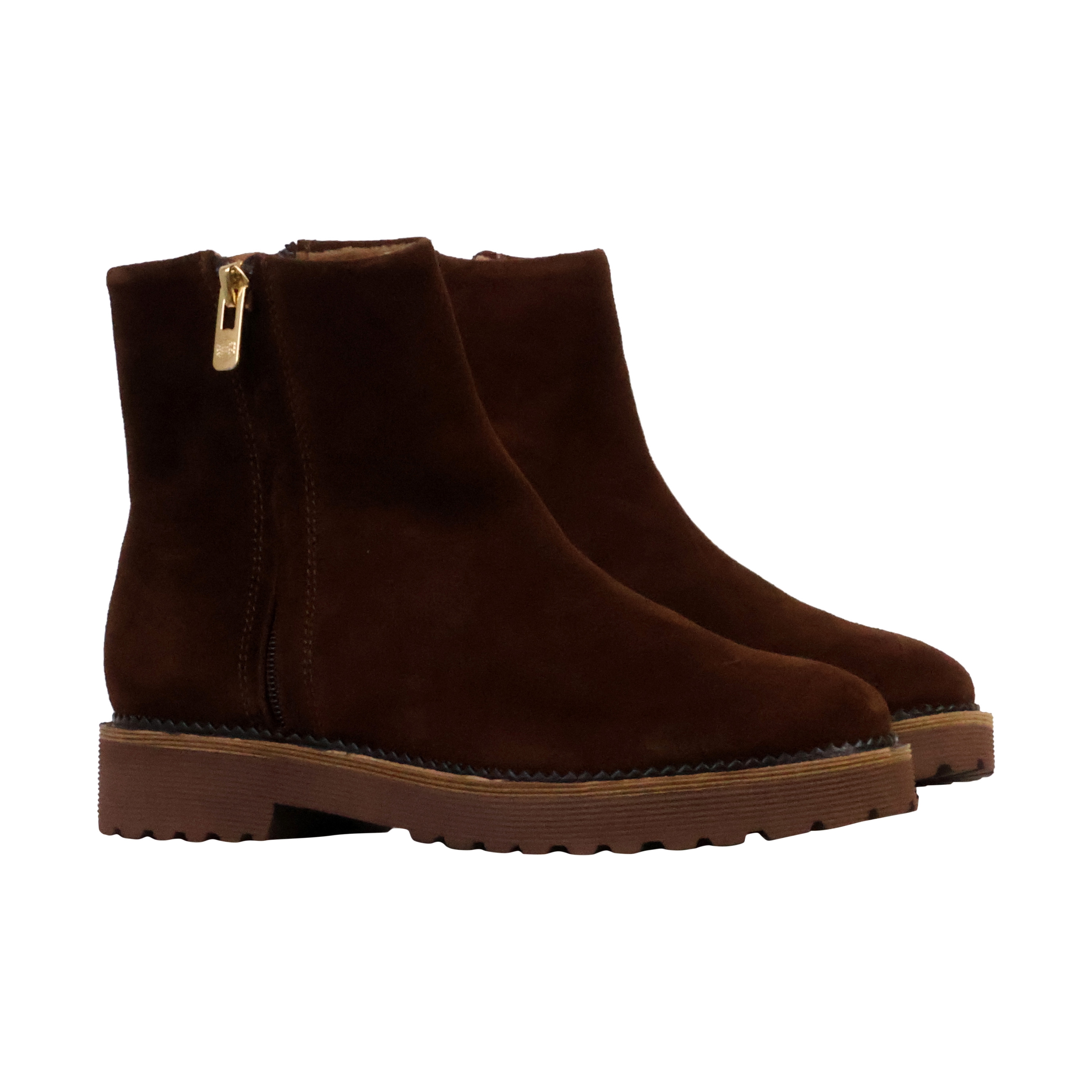 Ondine leather ankle boots Brown