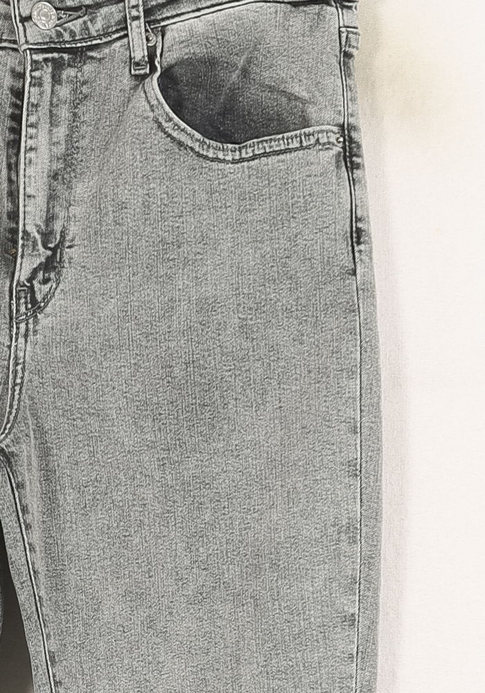 Cropped slim jeans with studs LEVI'S - Seconde main Grey