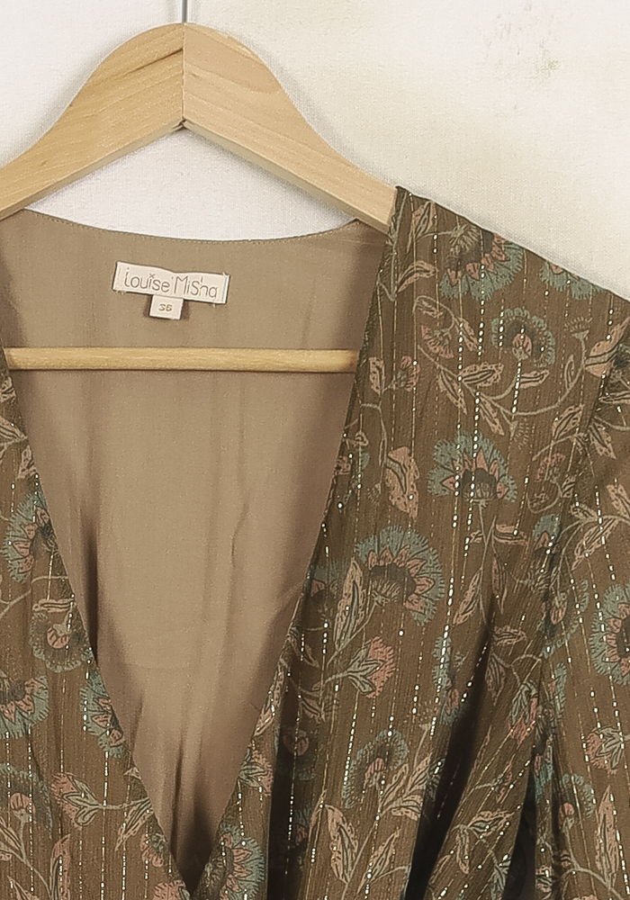 Long dress LOUISE MISHA - Seconde Main Brown