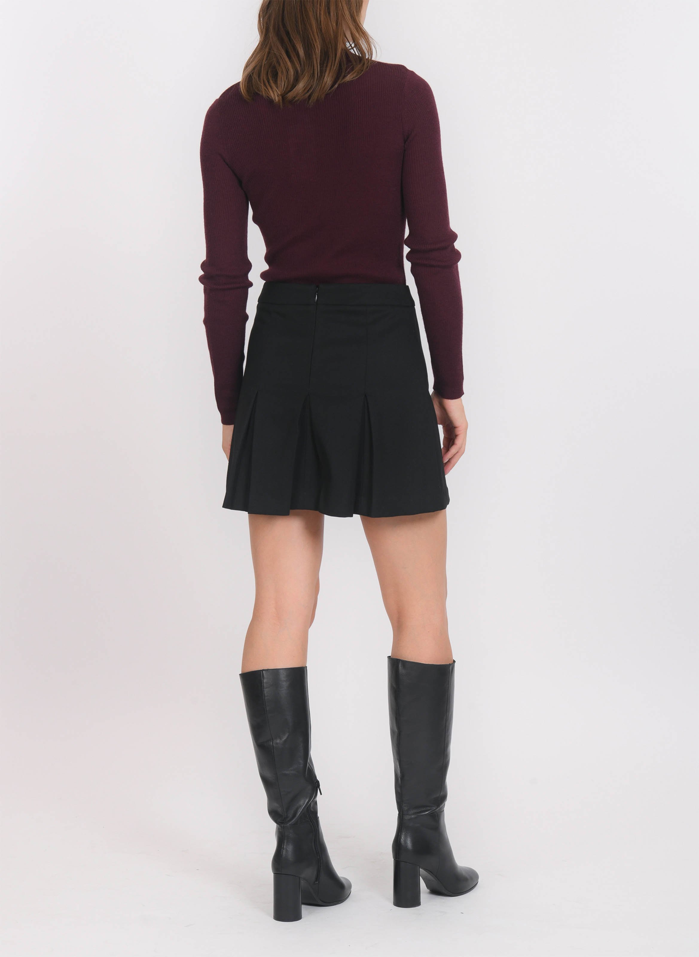 Jupe courte plissée KOOKAI Noir