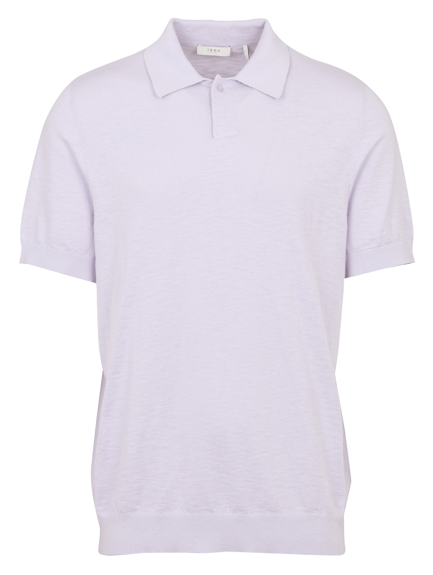 Short-sleeved polo in flamed knit IKKS Purple