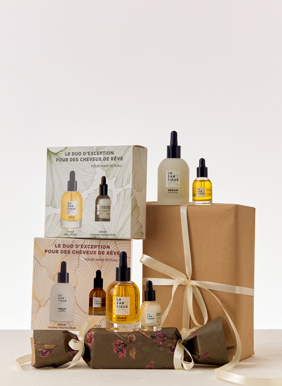 COFFRET NOEL HUILE DES REVES 50ML + MINI SERUM D'EXCEPTION 10ML LAZARTIGUE No color