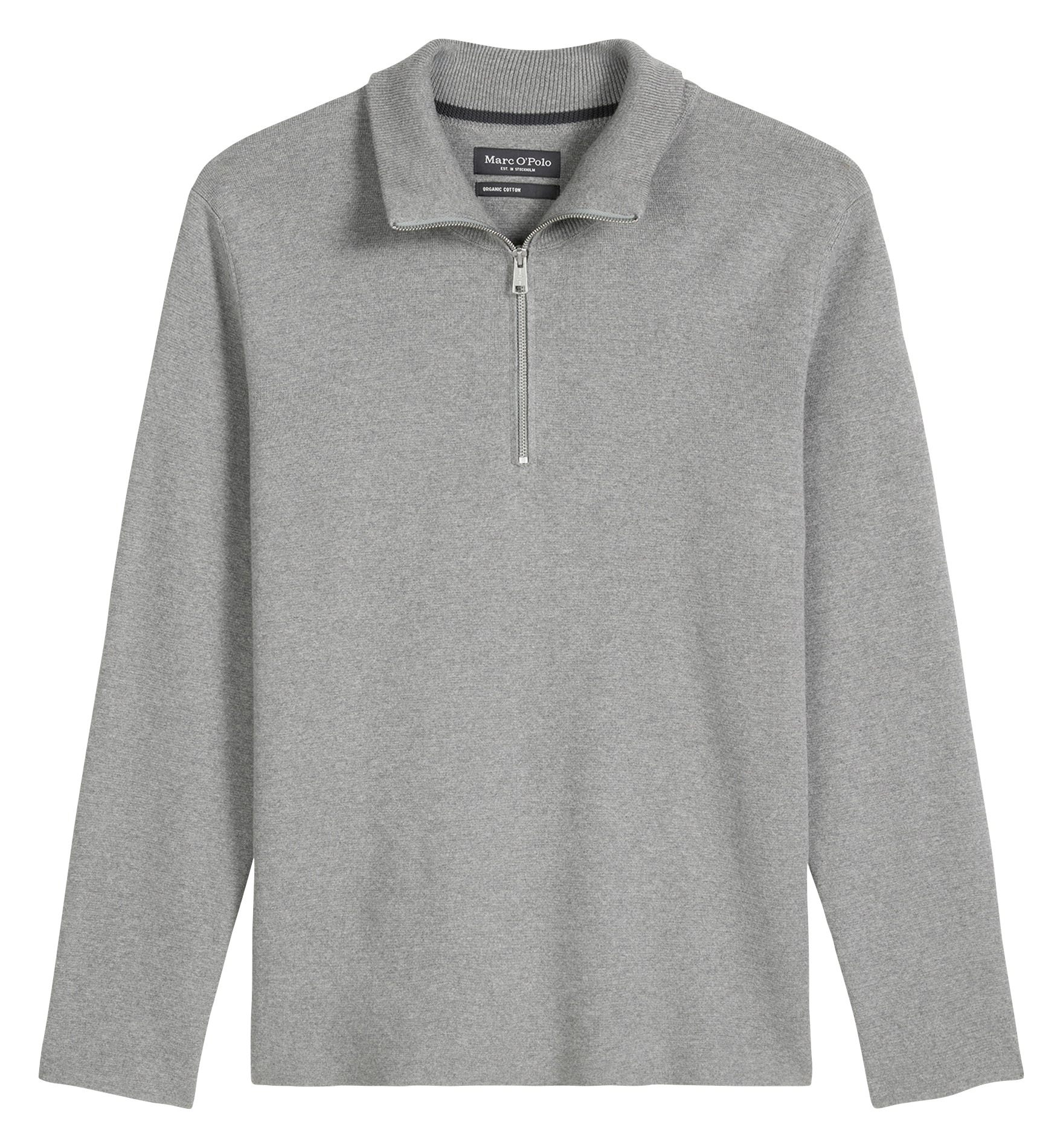 Pull col camionneur en coton MARC O'POLO Gris