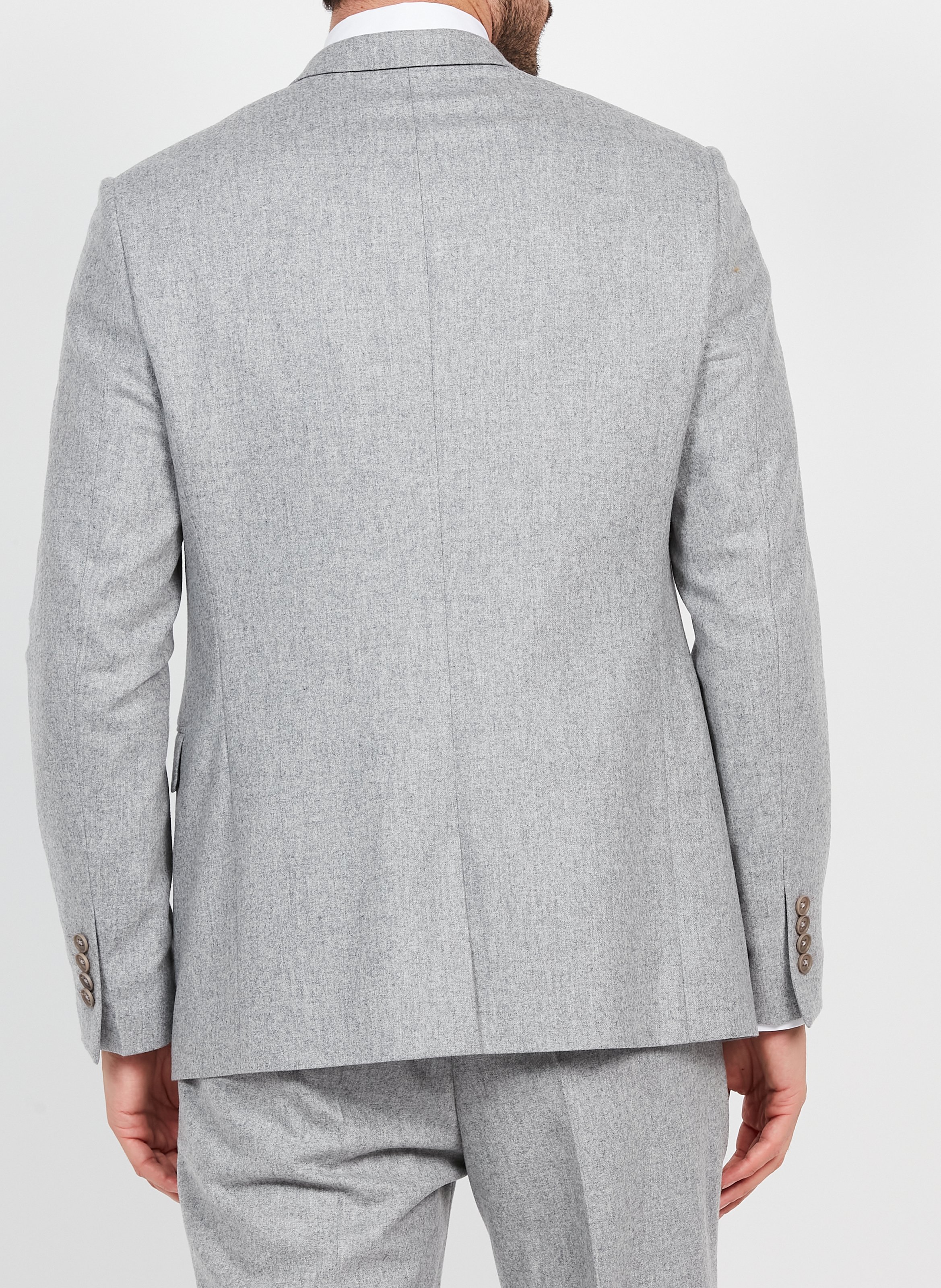 Felted wool suit jacket SAISON 1865 Grey
