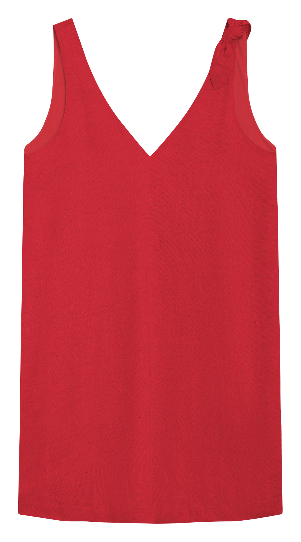 Kurzkleid aus Viskose-Mix GRACE ET MILA Rot