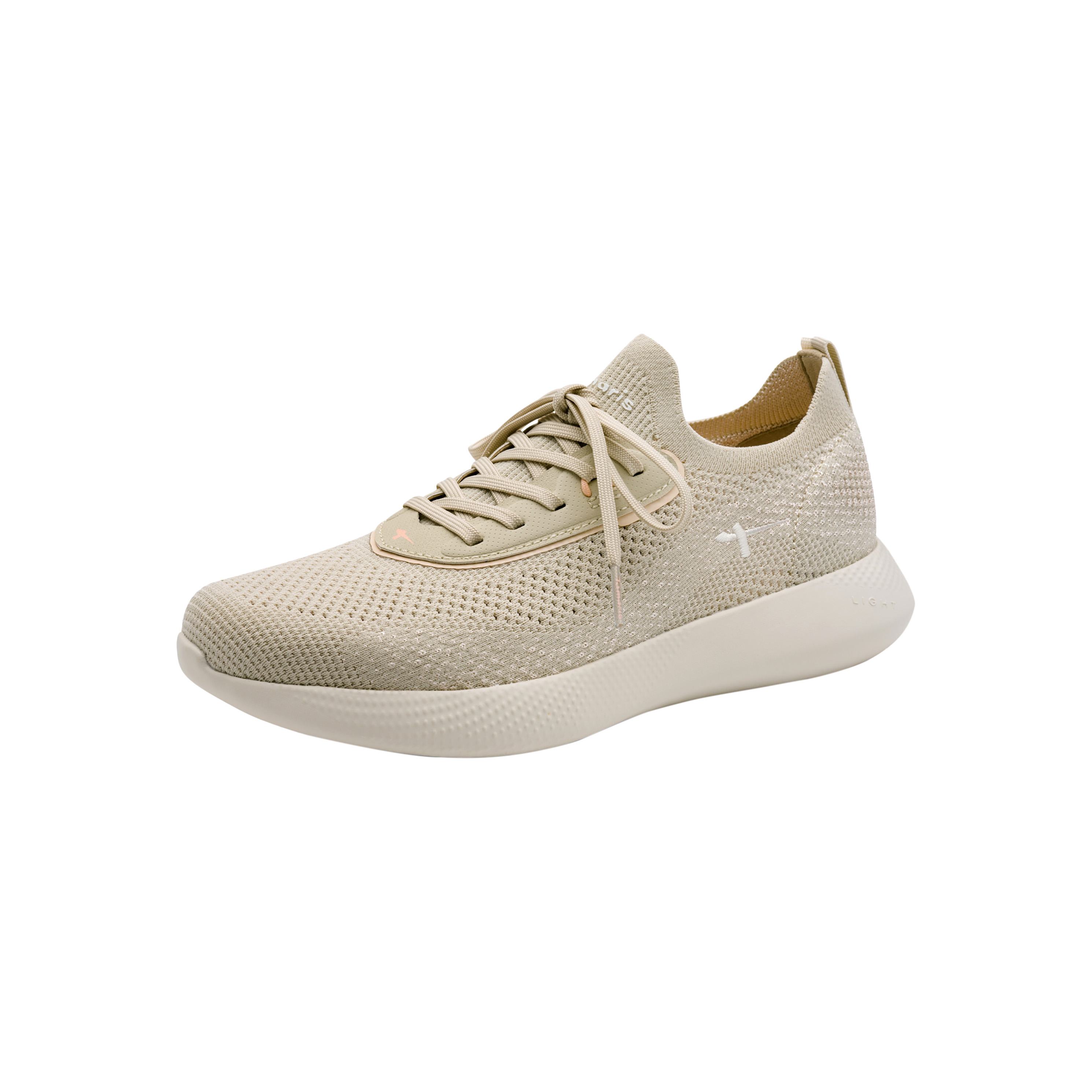 Lace-up low-top sneakers TAMARIS Beige