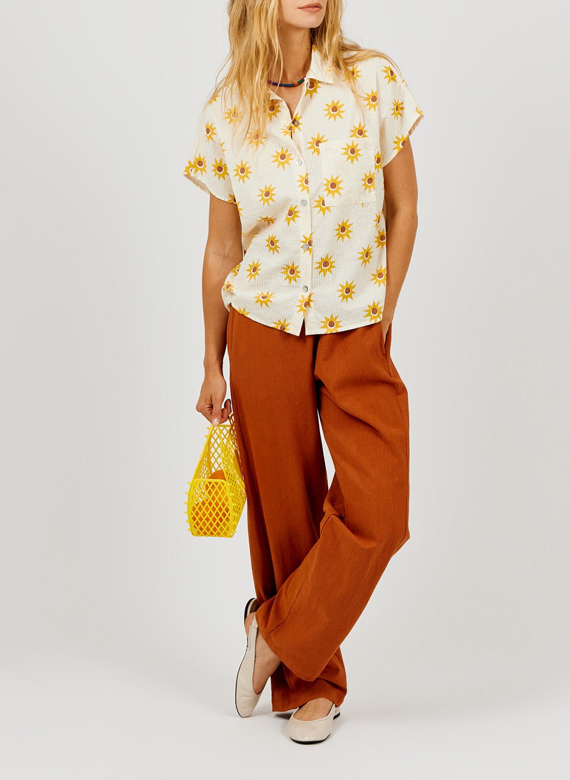 Colonel - Einfarbiges Hemd A.P Gelb