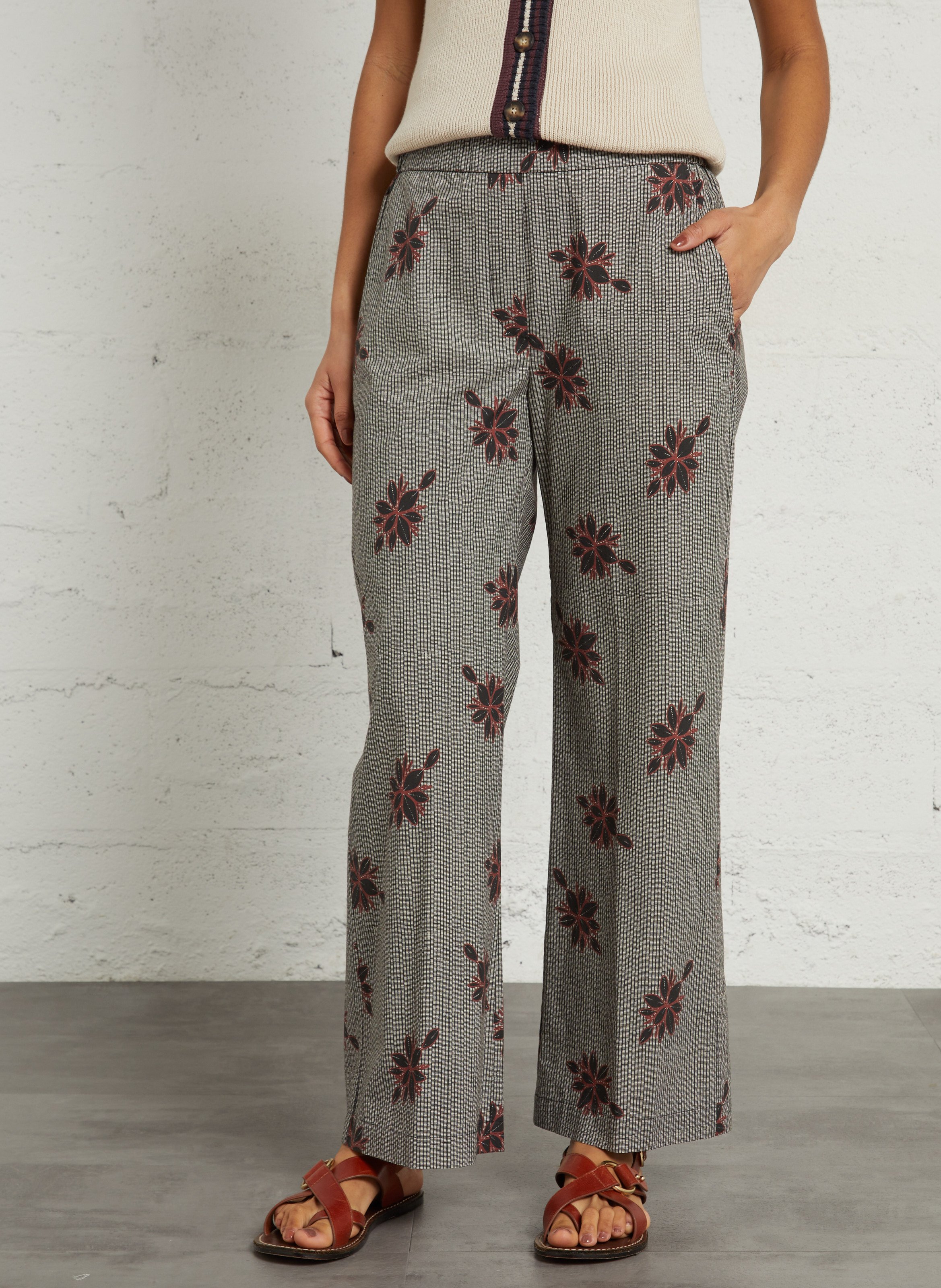 Slim-fit cotton cargo pants DIEGA Multicolored